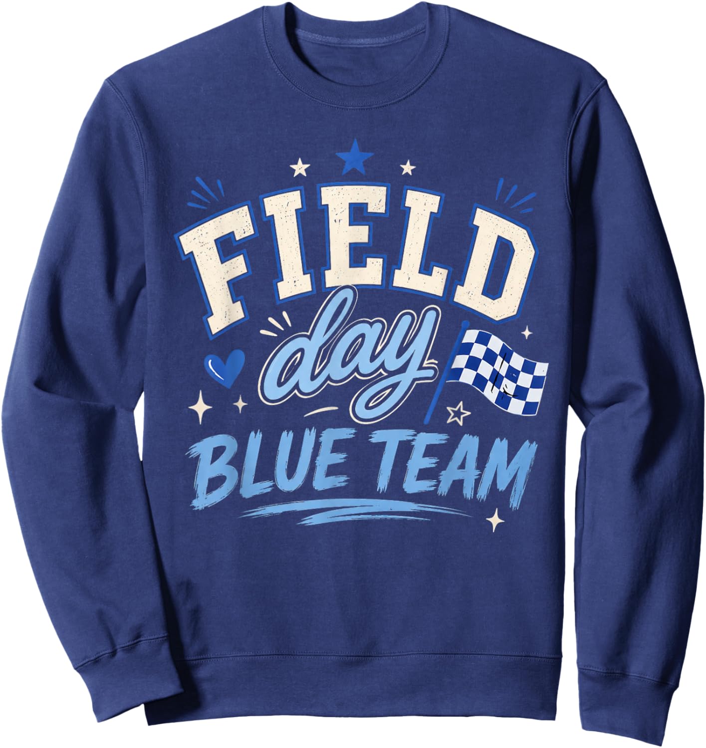 Field Day 2026 Blue Team Field Trip Color Team Teacher Sweatshirt - Sweatshirt | Navy