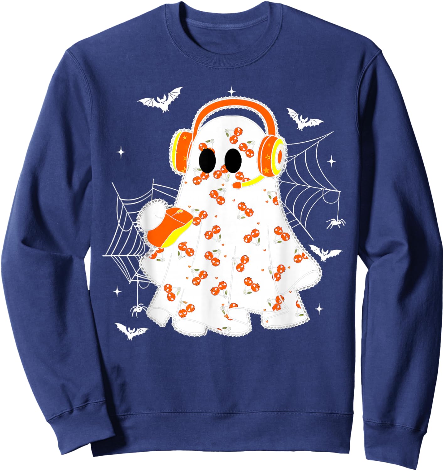 Coquette 911 Dispatcher Halloween Spooky Ghost Dispatch Sweatshirt - Sweatshirt | Navy