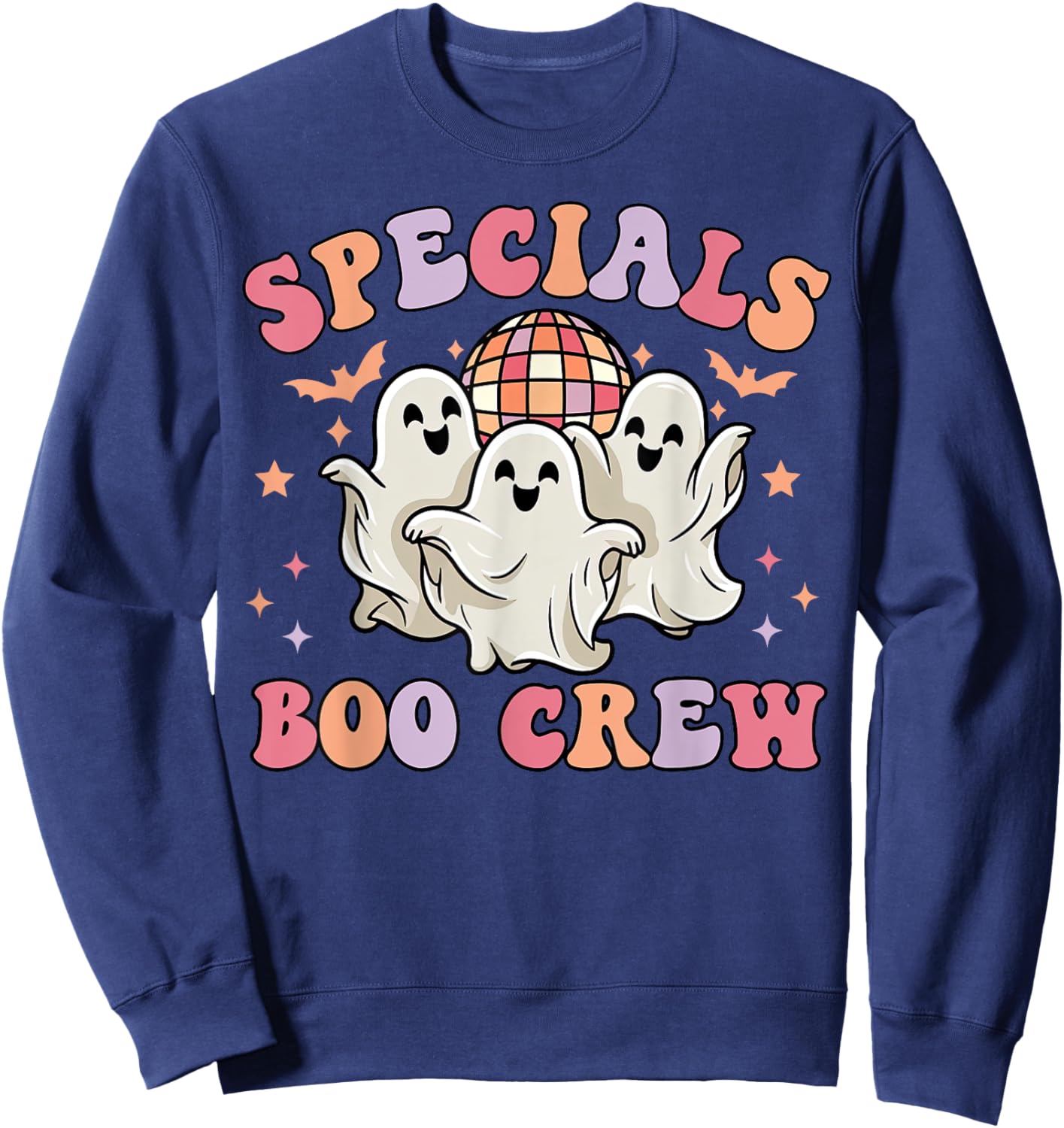 Specials Boo Crew Art Music Pe Tech Teacher Ghost Halloween Sweatshirt - Sweatshirt | Navy