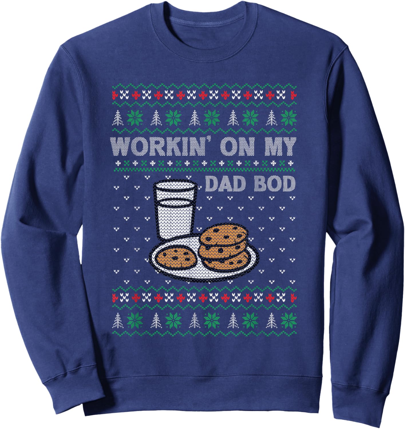 Pregnancy New Mom Baby Pregnant Christmas Matching Couples Sweatshirt - Sweatshirt | Navy