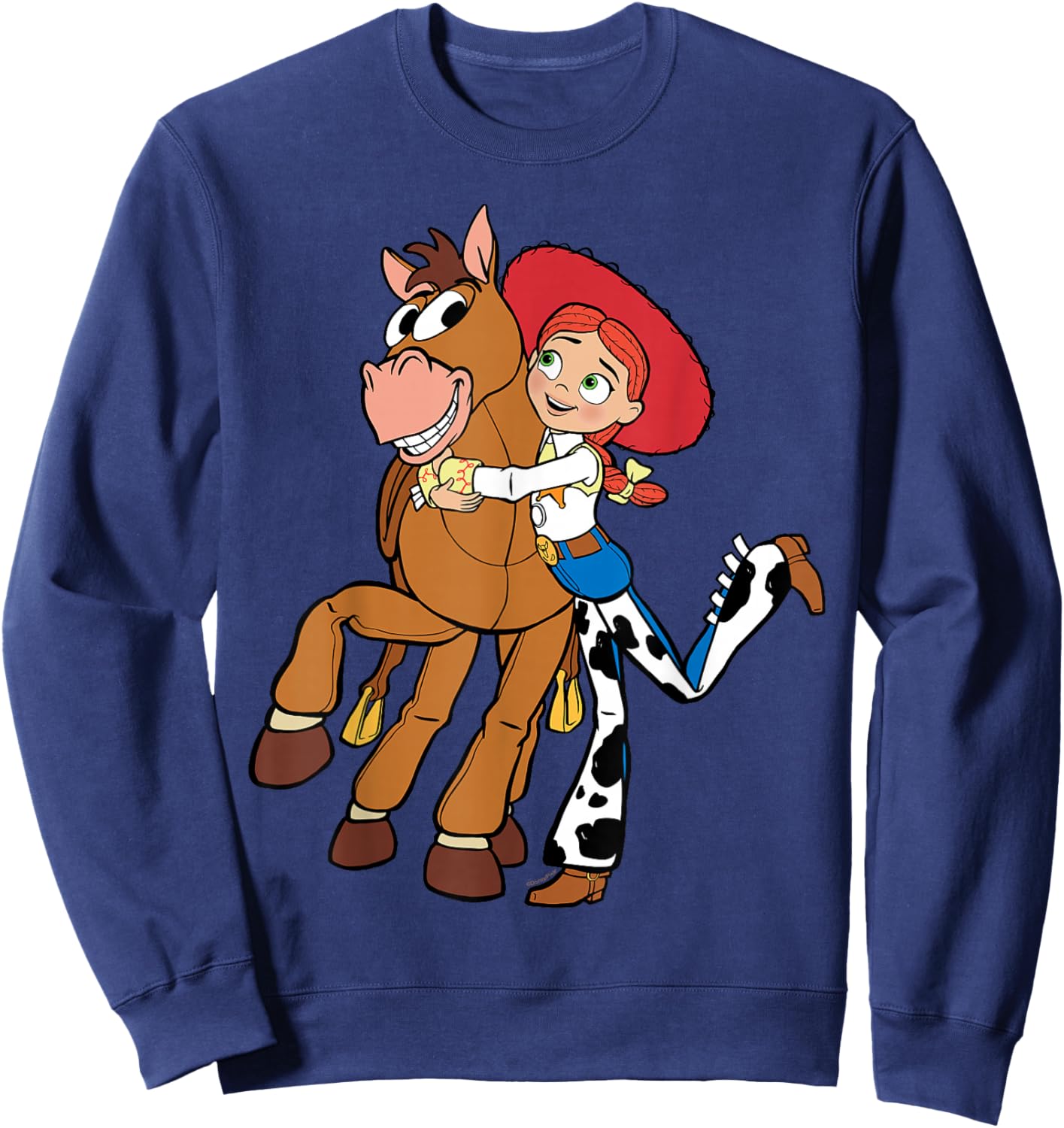 Disney and Pixar's Toy Story 5 Sheriff Jessie & Bullseye Hug Sweatshirt - Sweatshirt | Navy
