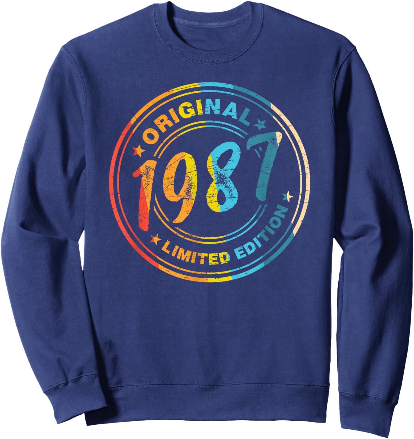 39.Geburtstag Retro Vintage 1987 Mann Frau Geschenk Sweatshirt - Sweatshirt | Navy
