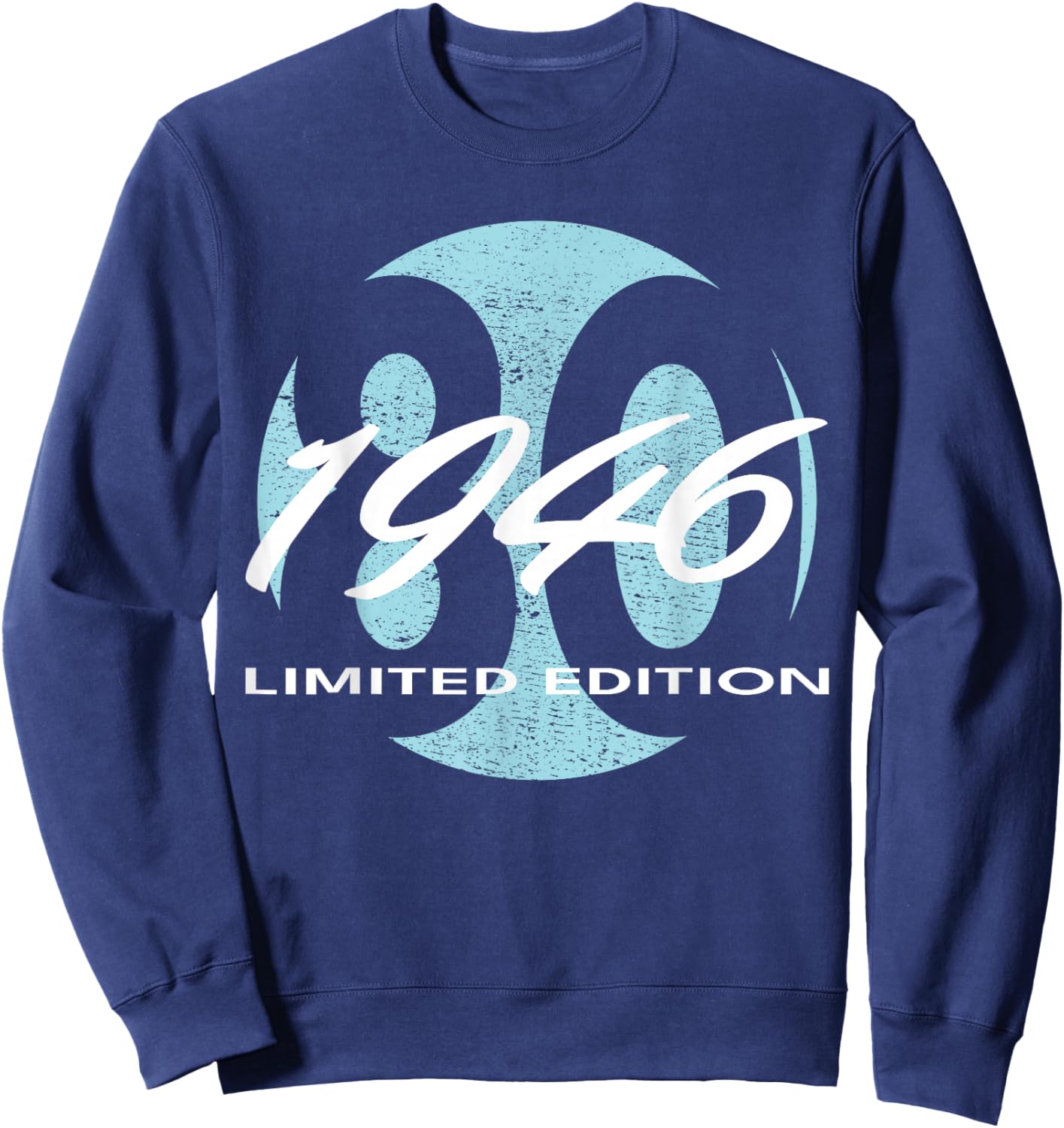 80e Anniversaire Homme Femme 80 Ans 1946 Cadeau drôle Sweatshirt - Sweatshirt | Navy