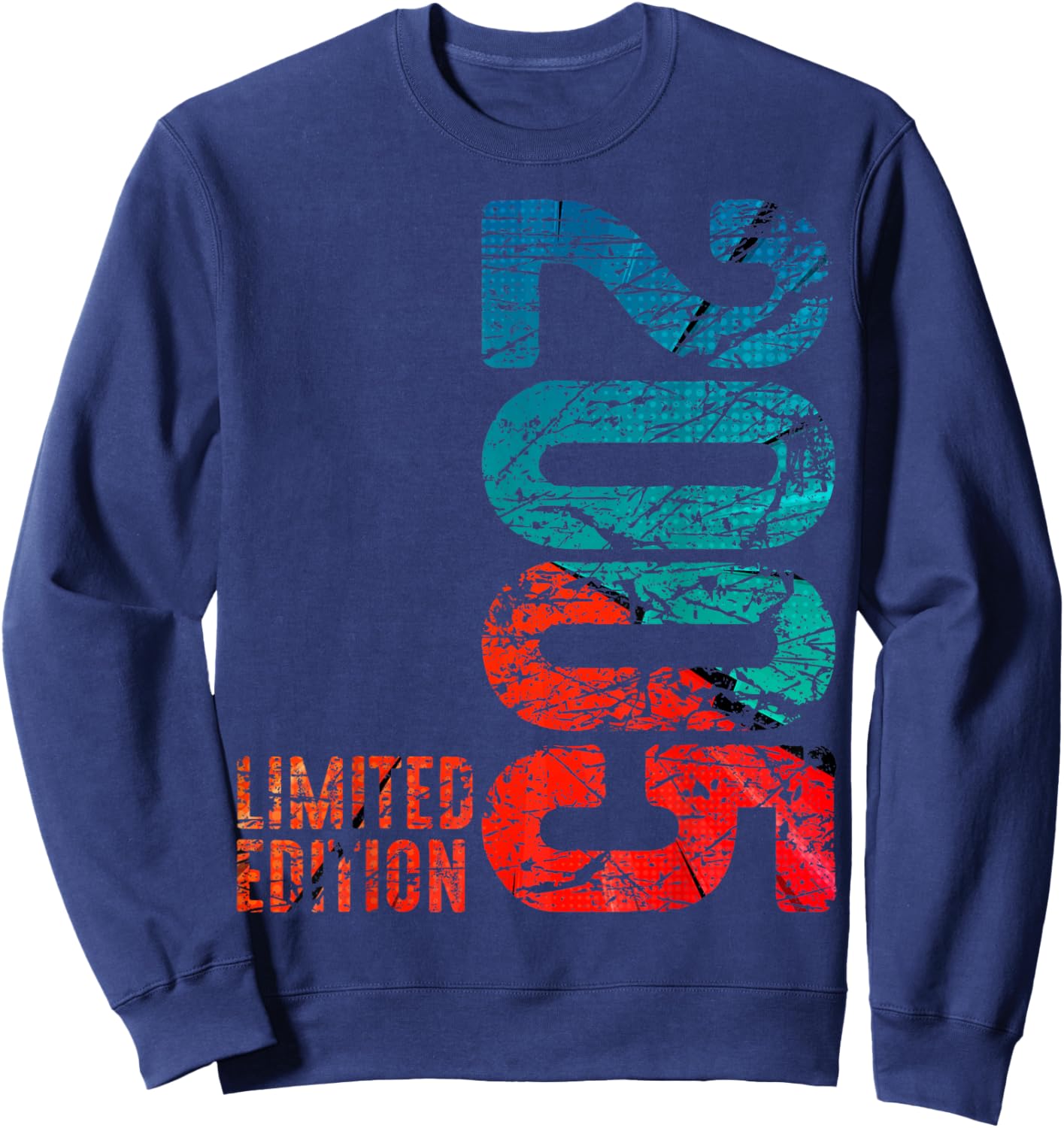 21st Birthday Man Woman 21 Years 2005 Decorative Gift Funny Sweatshirt - Sweatshirt | Navy