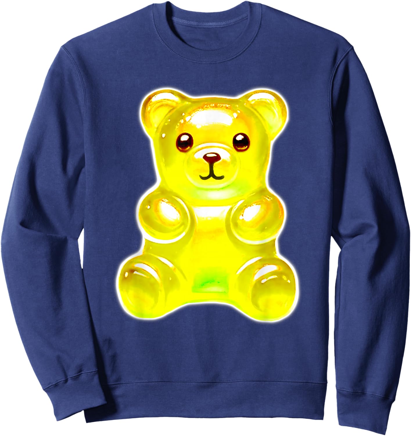 Gummy Bear Candy Yellow Gummies Sweatshirt - Sweatshirt | Navy