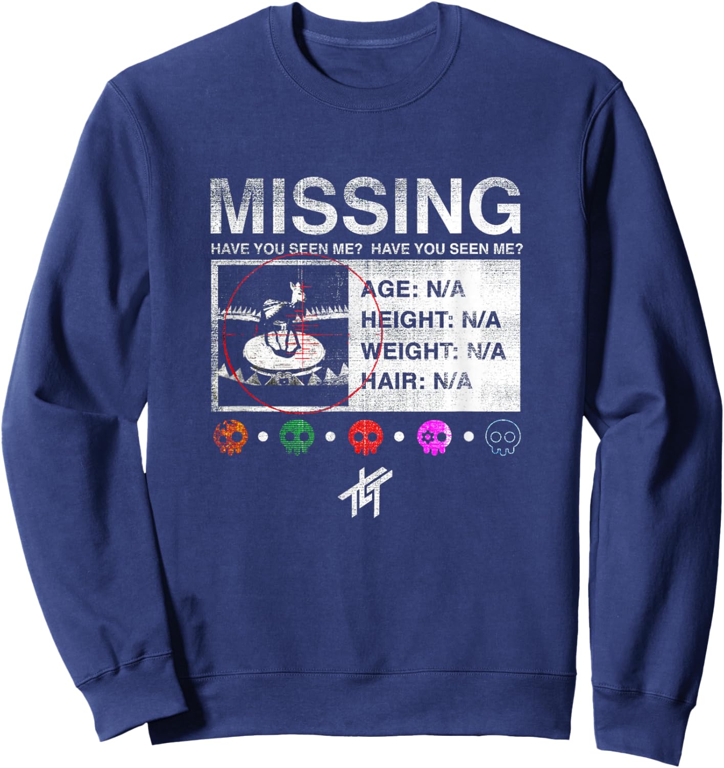 The Living Tombstone Missing Sweatshirt - Sweatshirt | Navy