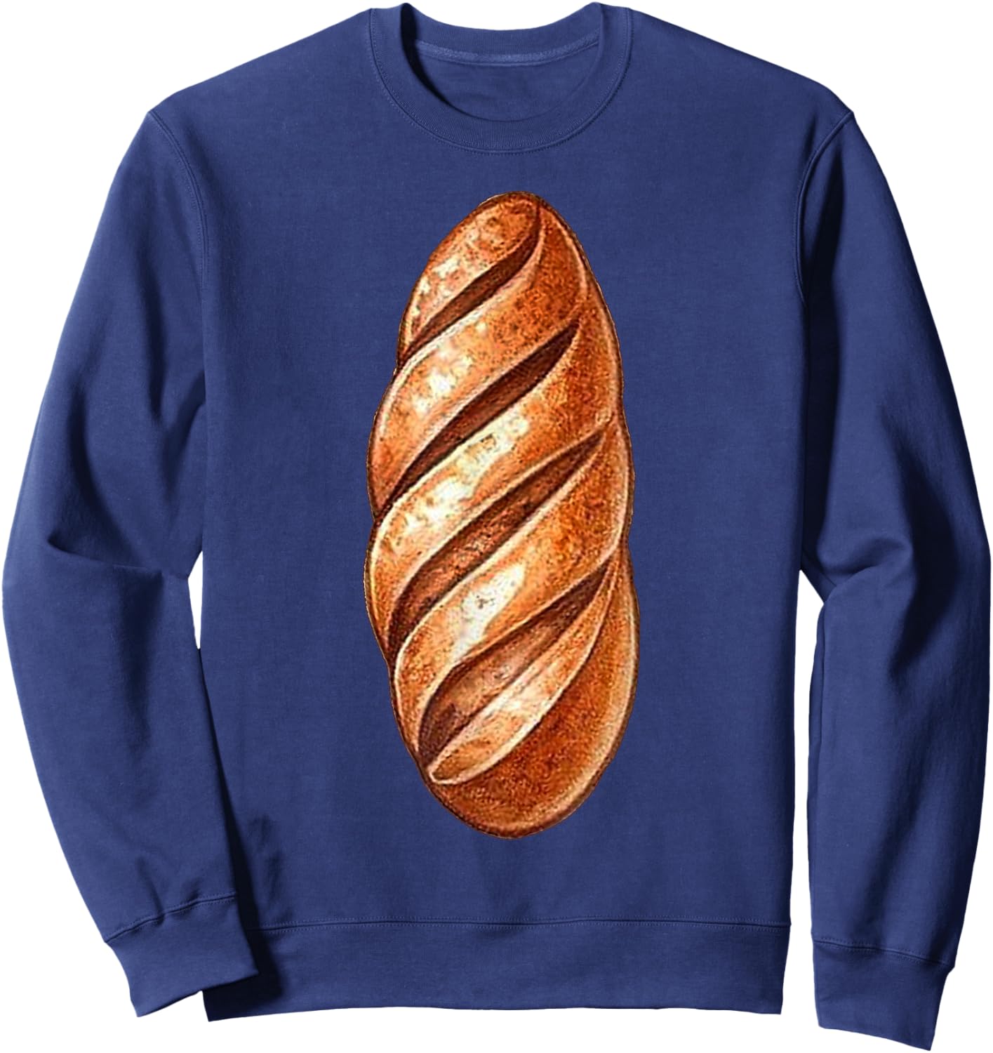 Baguette Costume Halloween Fancy Bread Cosplay Food Costume Sweatshirt - Sweatshirt | Navy