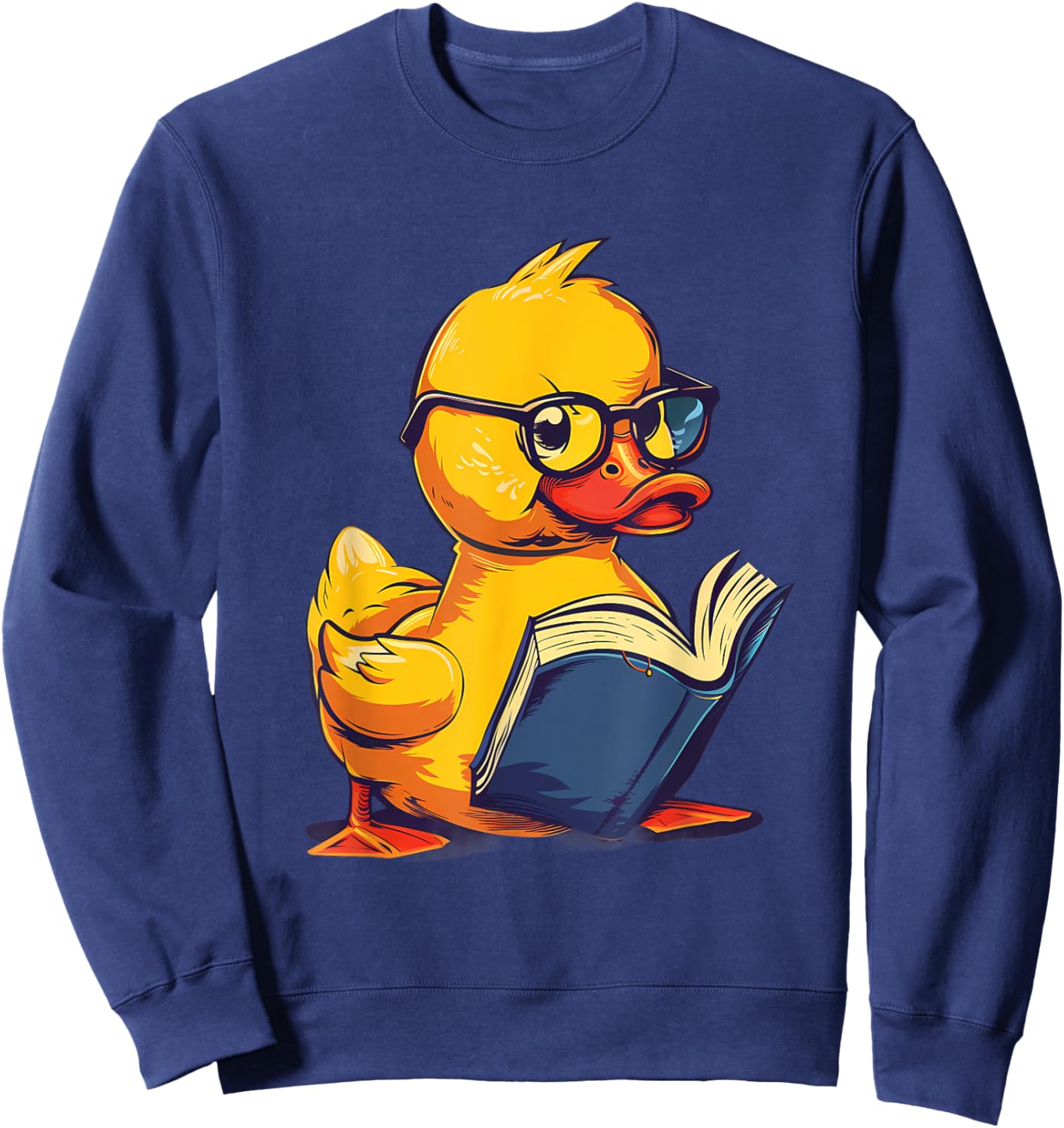 Funny Rubber Ducky Rubber Duck Lover - Adults & Kids - Black - Small - Short Sleeve - Graphic: Rubber Duck Costume Sweatshirt - Sweatshirt | Navy