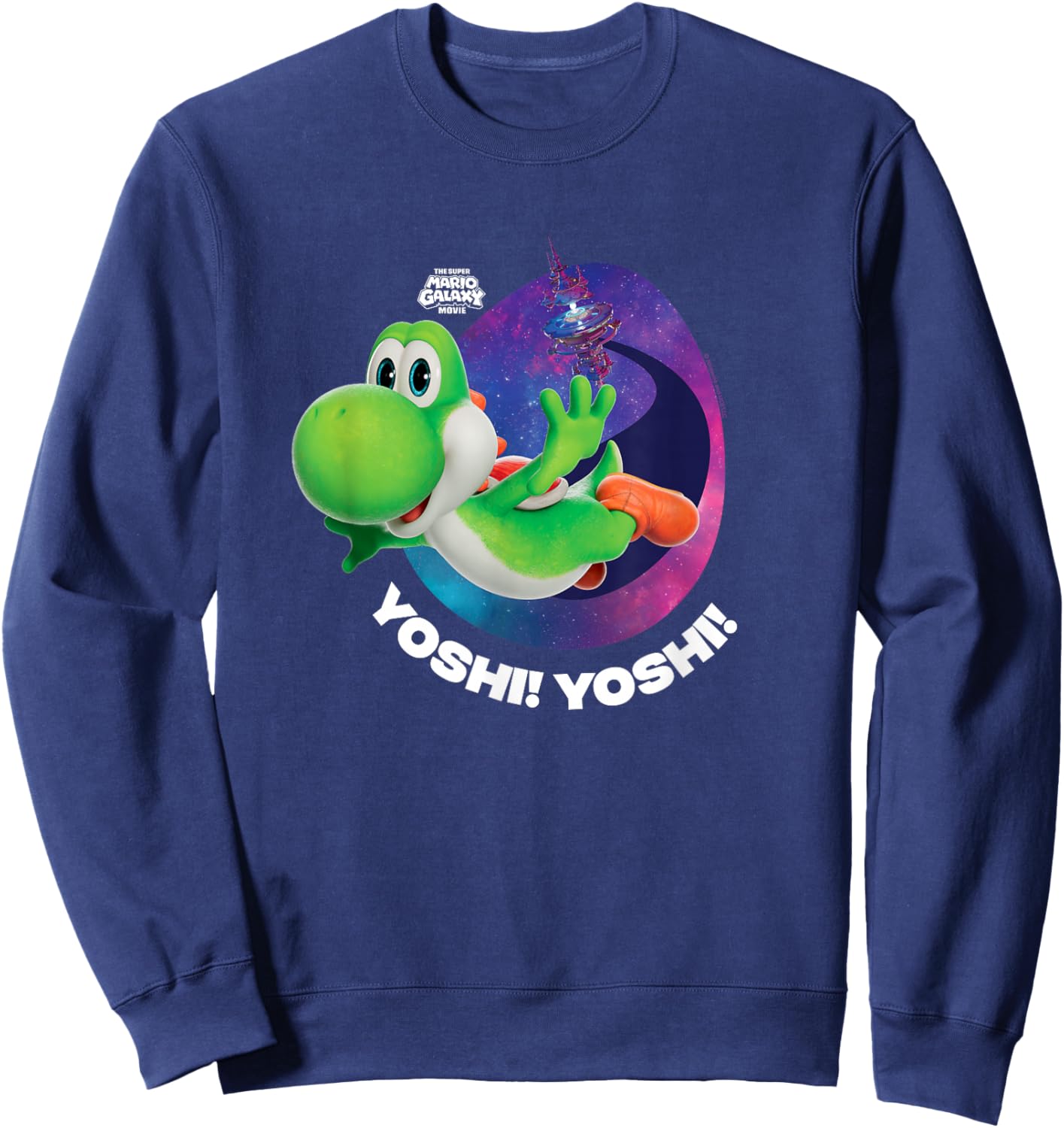 The Super Mario Galaxy Movie Yoshi Soars Sweatshirt - Sweatshirt | Navy