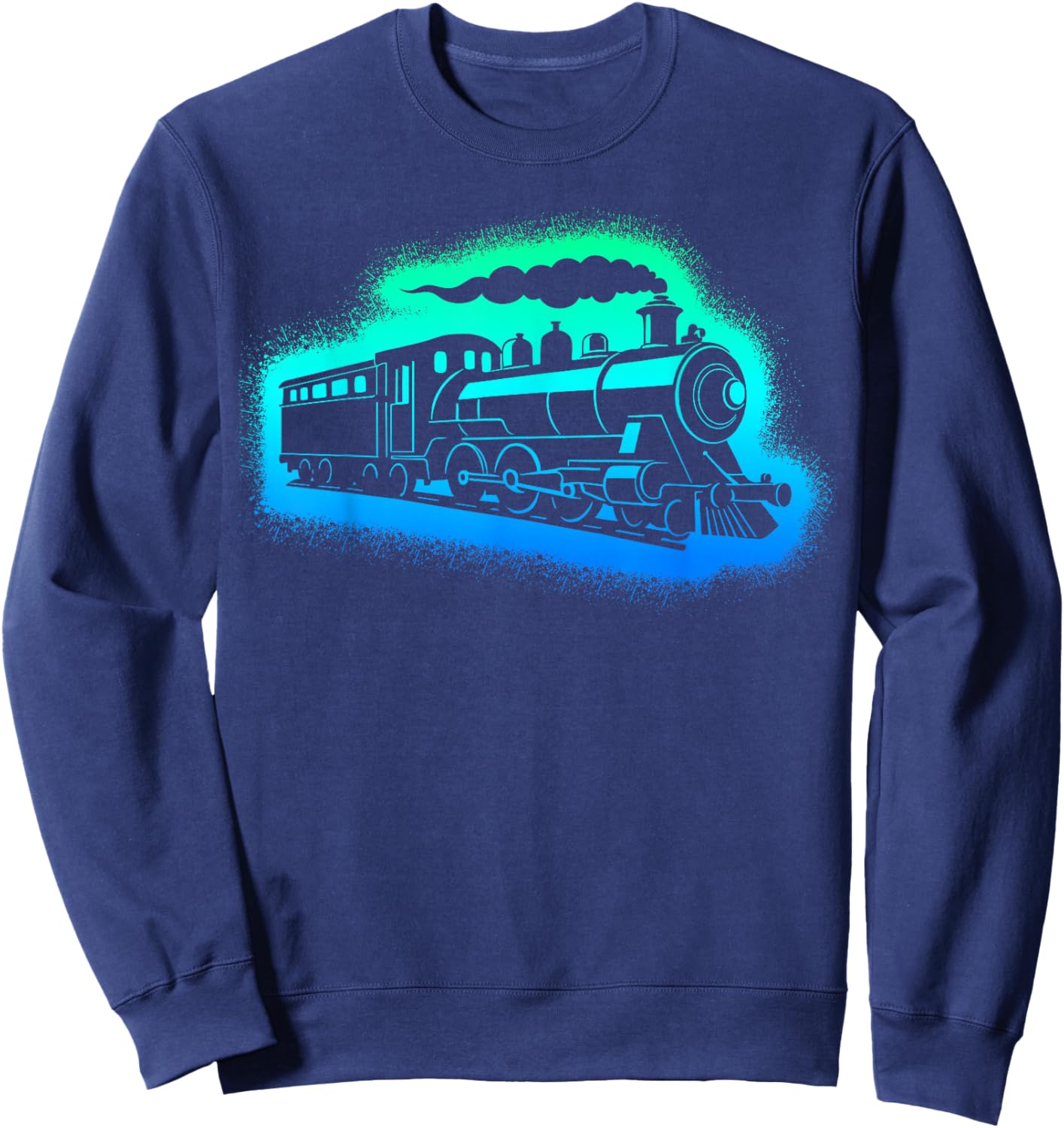 Steam Train Model Railway Children's Men's Boys Railway Sweatshirt - Sweatshirt | Navy