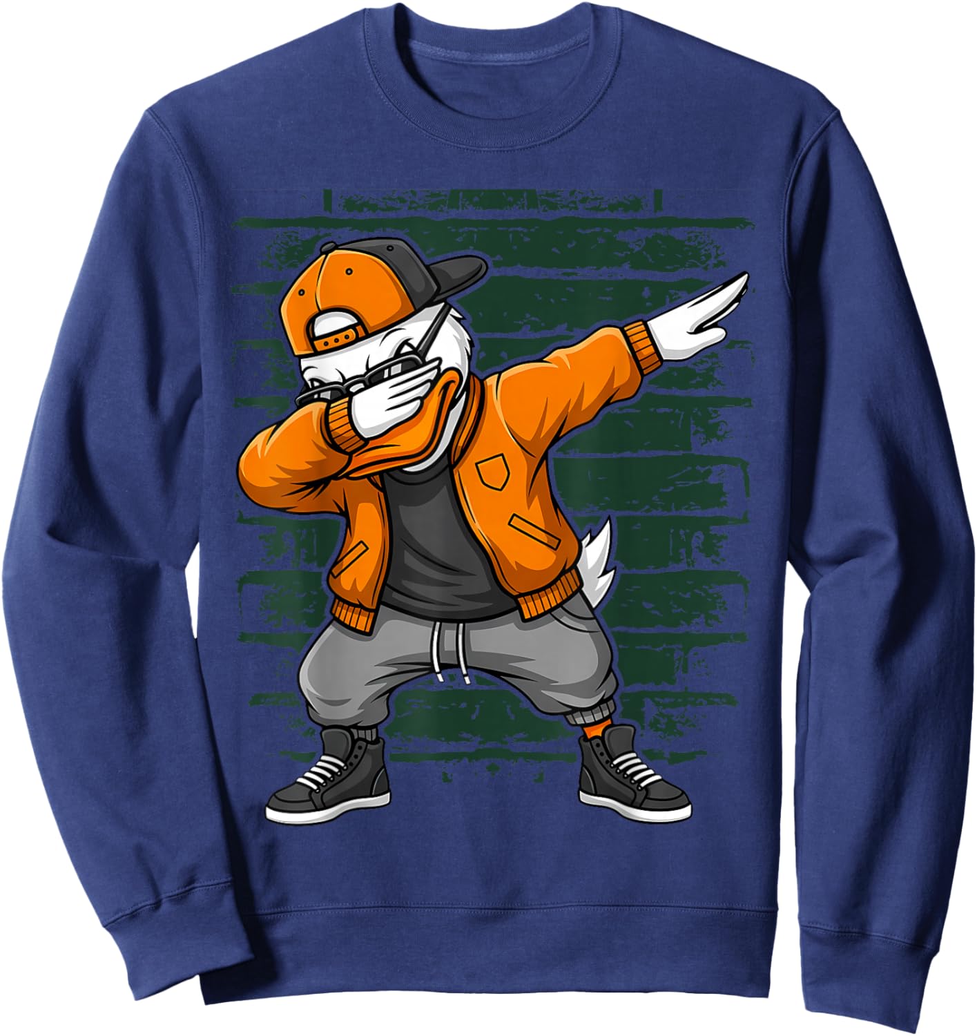 Graphic Oregon Duck Streetwear Classic Men Women Kids Sweatshirt - Sweatshirt | Navy