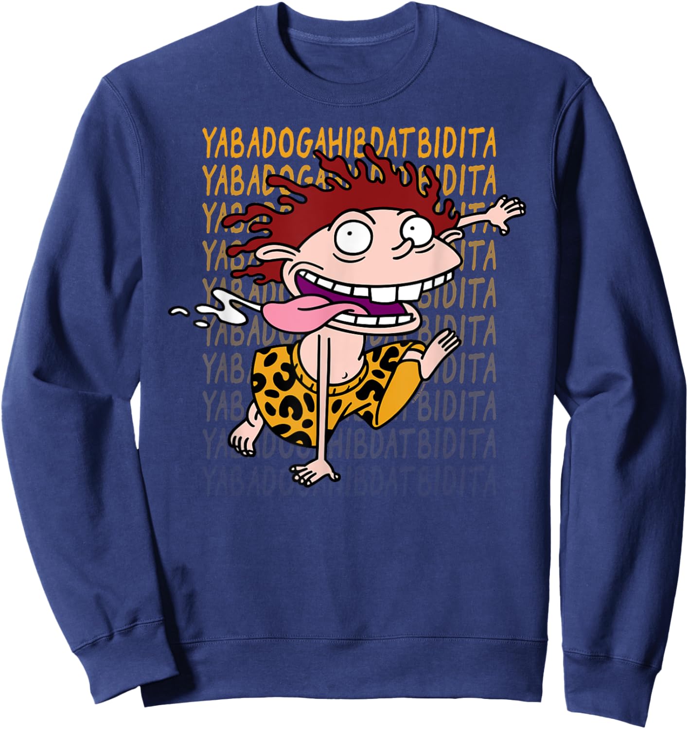 Wild Thornberry's Donnie Gibberish Funny Cartoon Sweatshirt - Sweatshirt | Navy