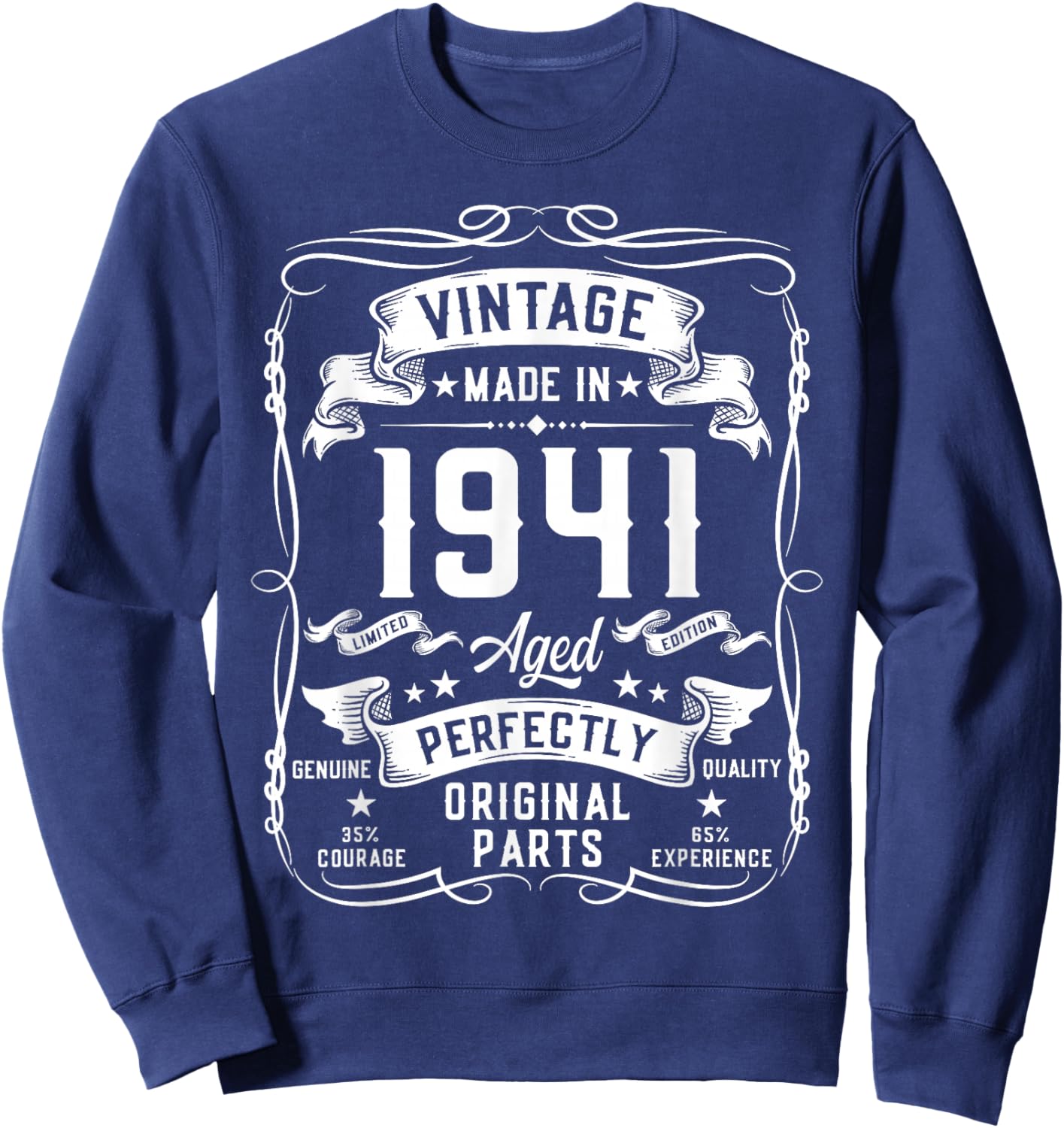Vintage 1941 85yr 85th Birthday Gifts 85 Years Old Sweatshirt - Sweatshirt | Navy