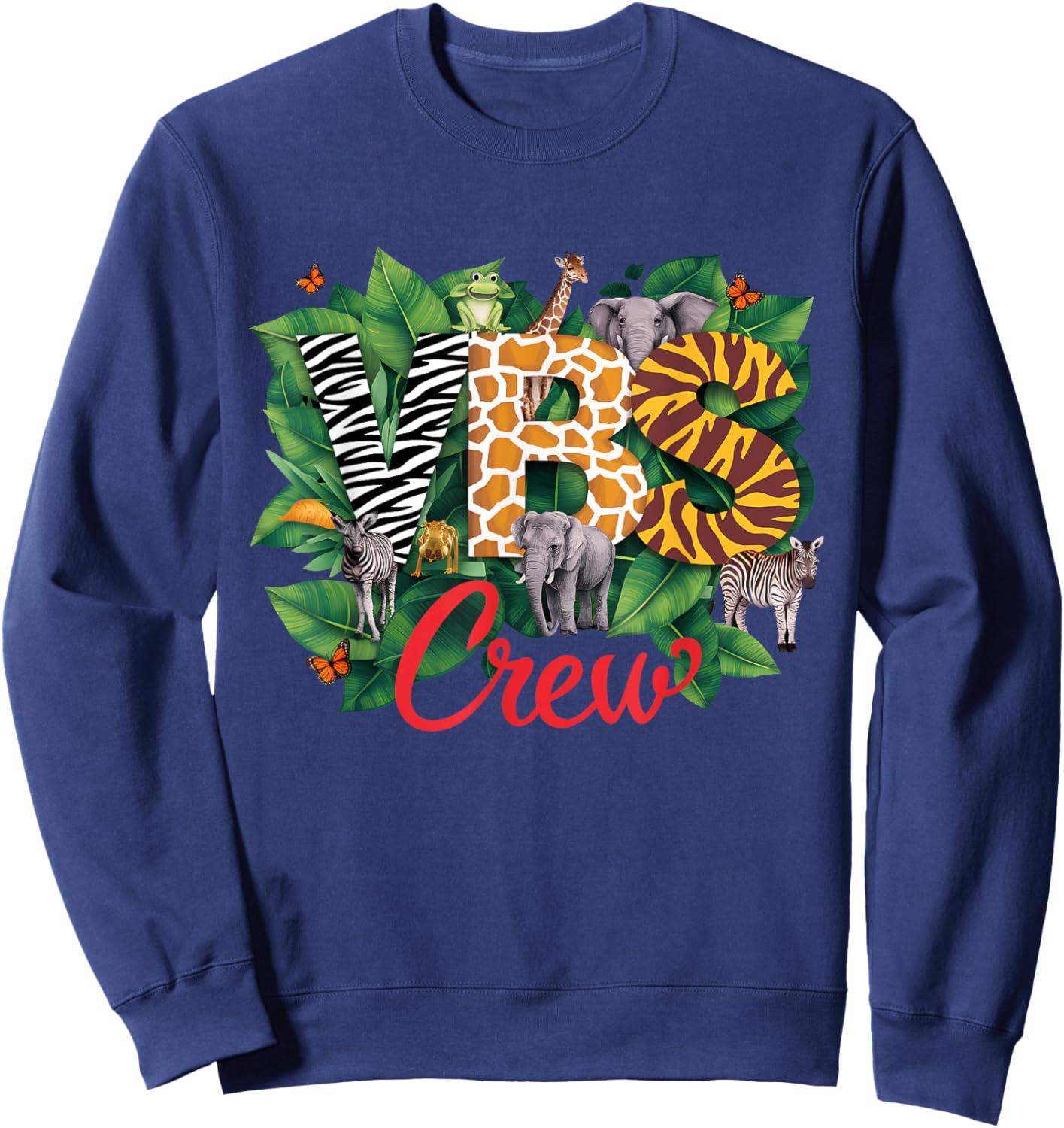 VBS Crew VBS 2026 Vacation Bible School Jungle Adventures Sweatshirt - Sweatshirt | Navy