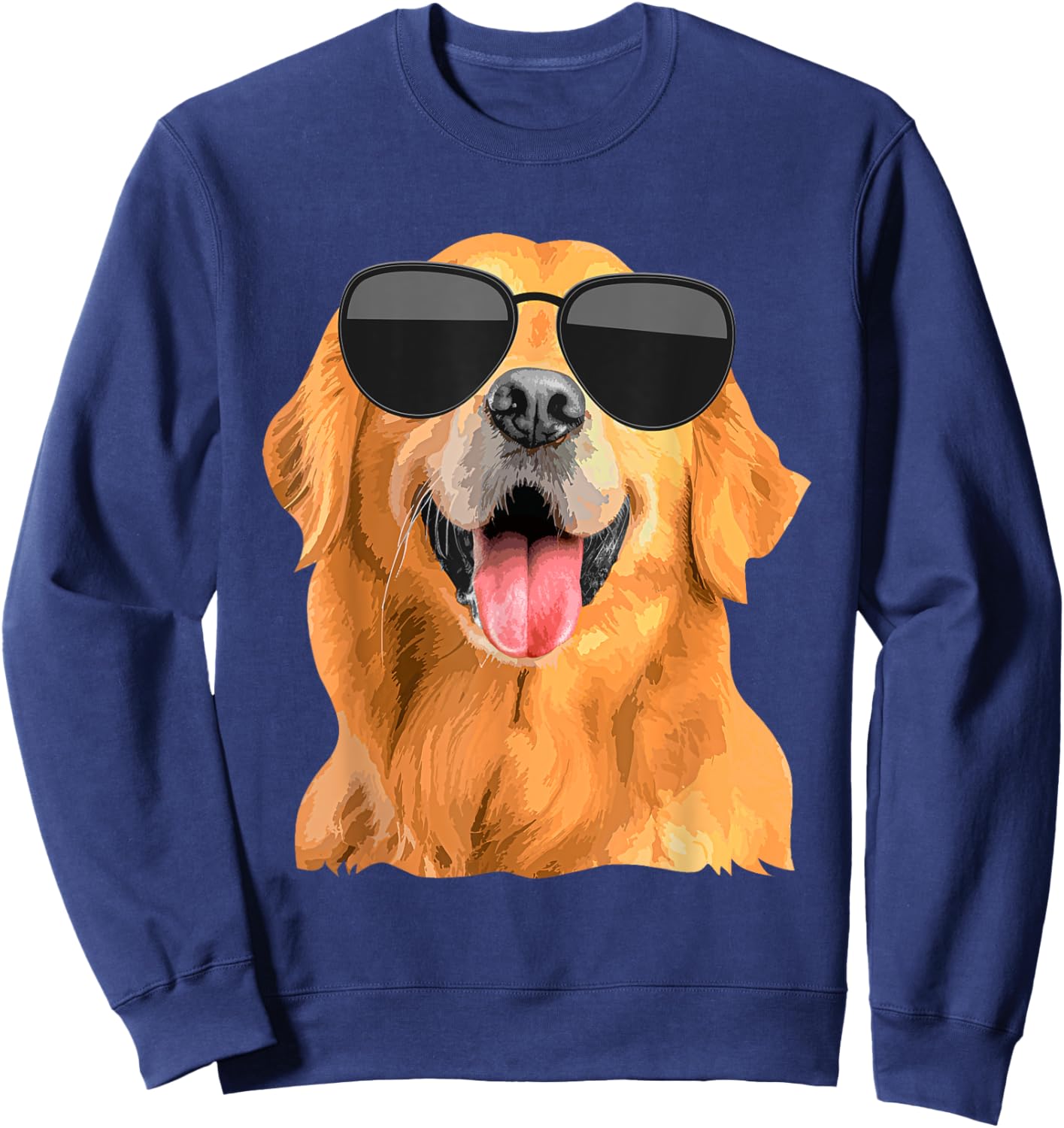 Golden Retriever Design Women Golden Retriever Lover Sweatshirt - Sweatshirt | Navy