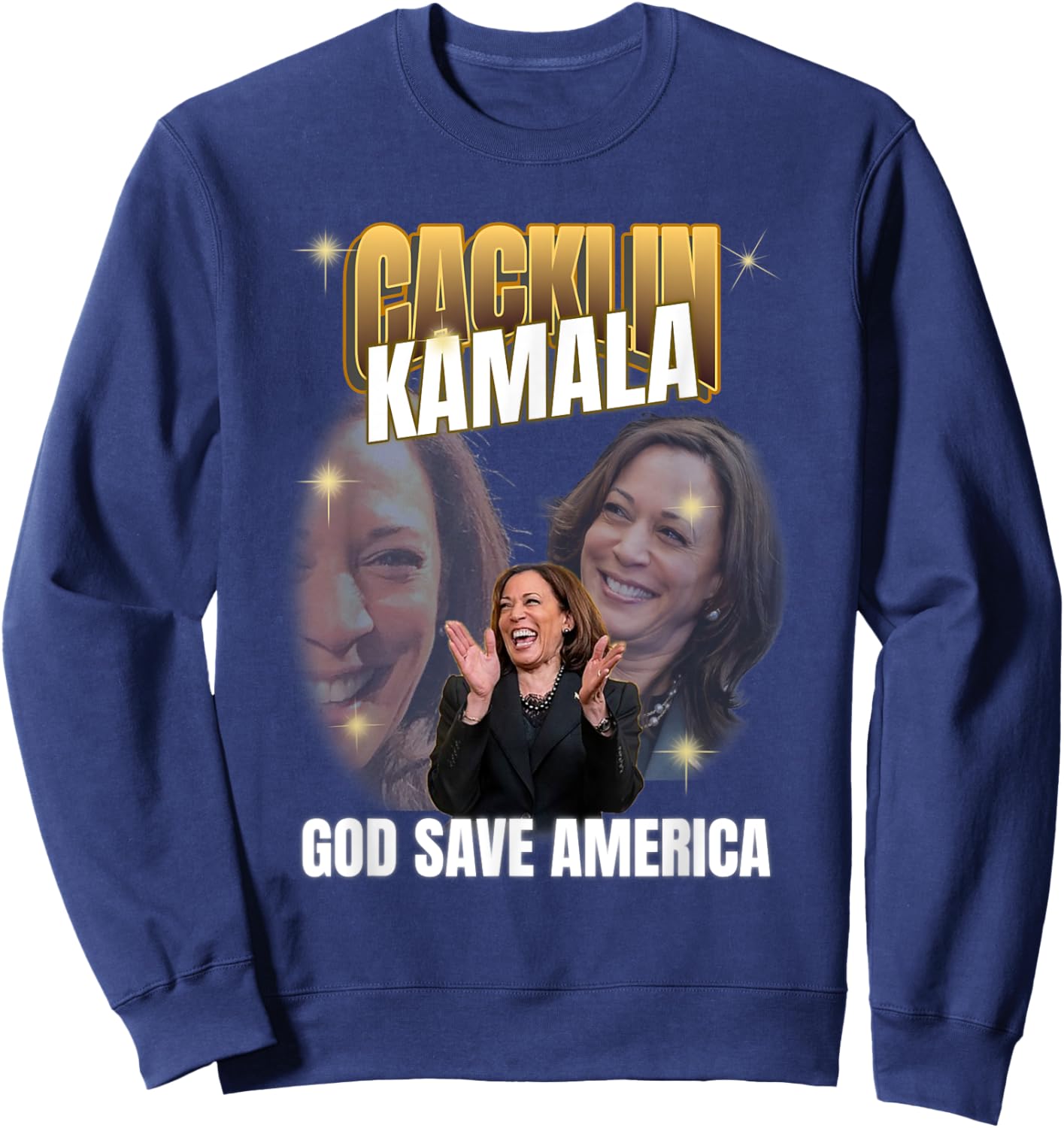 Funny Anti Laughing Kamala Harris Election Sweatshirt - Sweatshirt | Navy