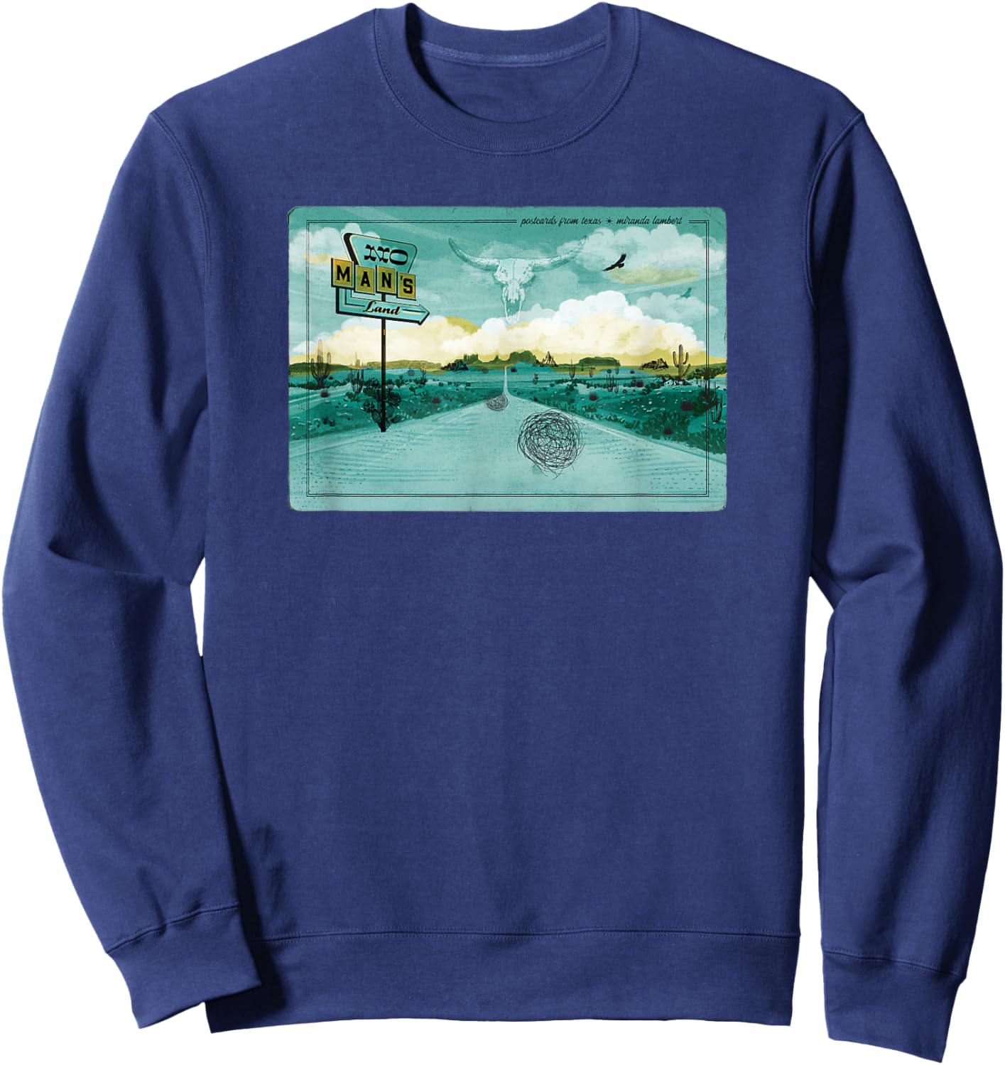 Miranda Lambert No Man's Land Postcards From Texas Sweatshirt - Sweatshirt | Navy