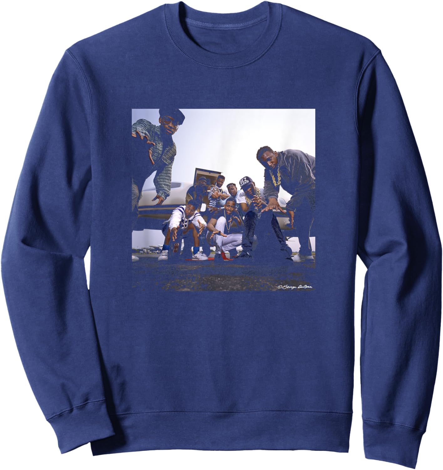 Hip Hop Group The Juice Crew Allstars By George DuBose Sweatshirt - Sweatshirt | Navy