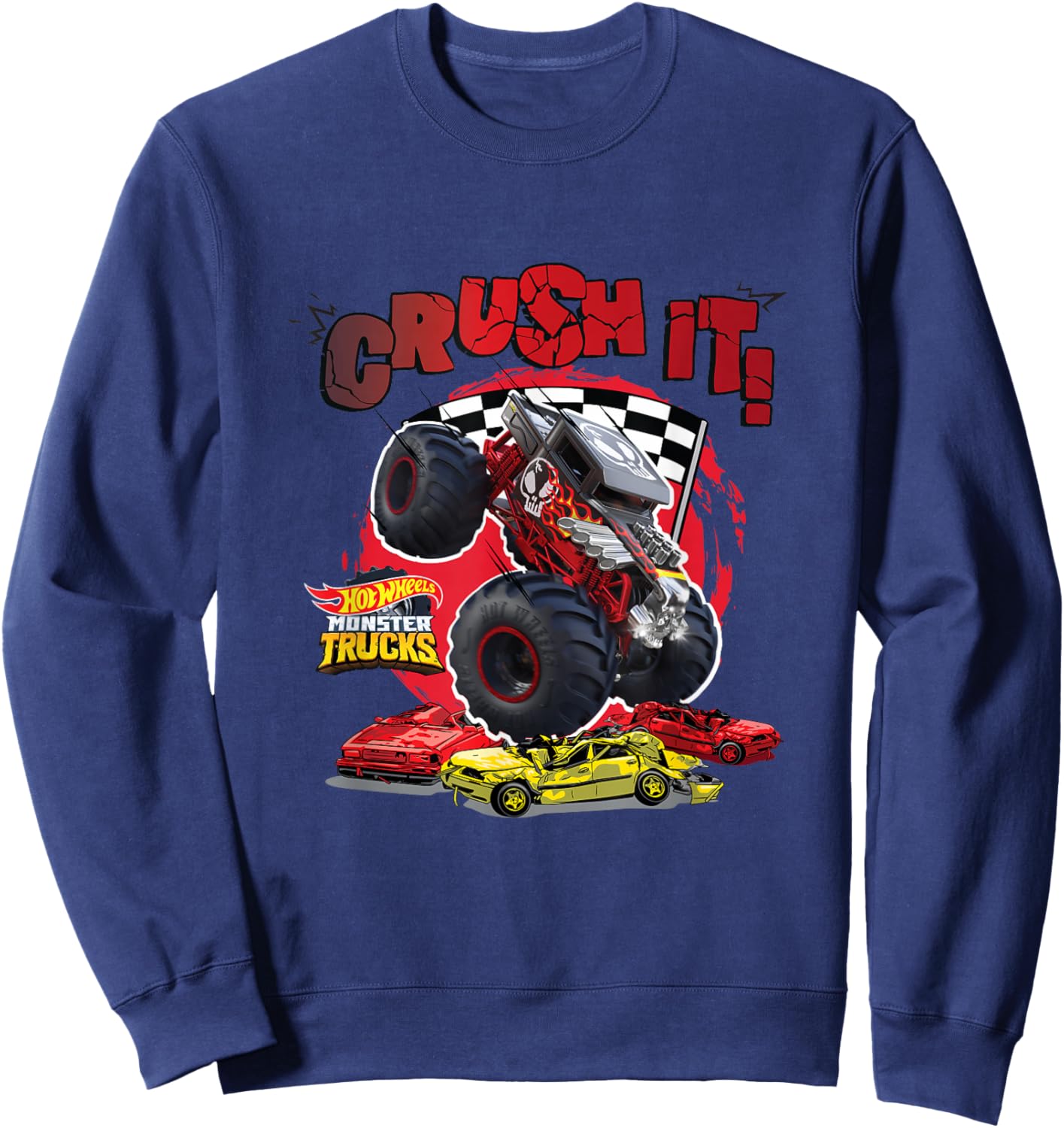 Hot Wheels Monster Trucks Shaker en os Sweatshirt - Sweatshirt | Navy