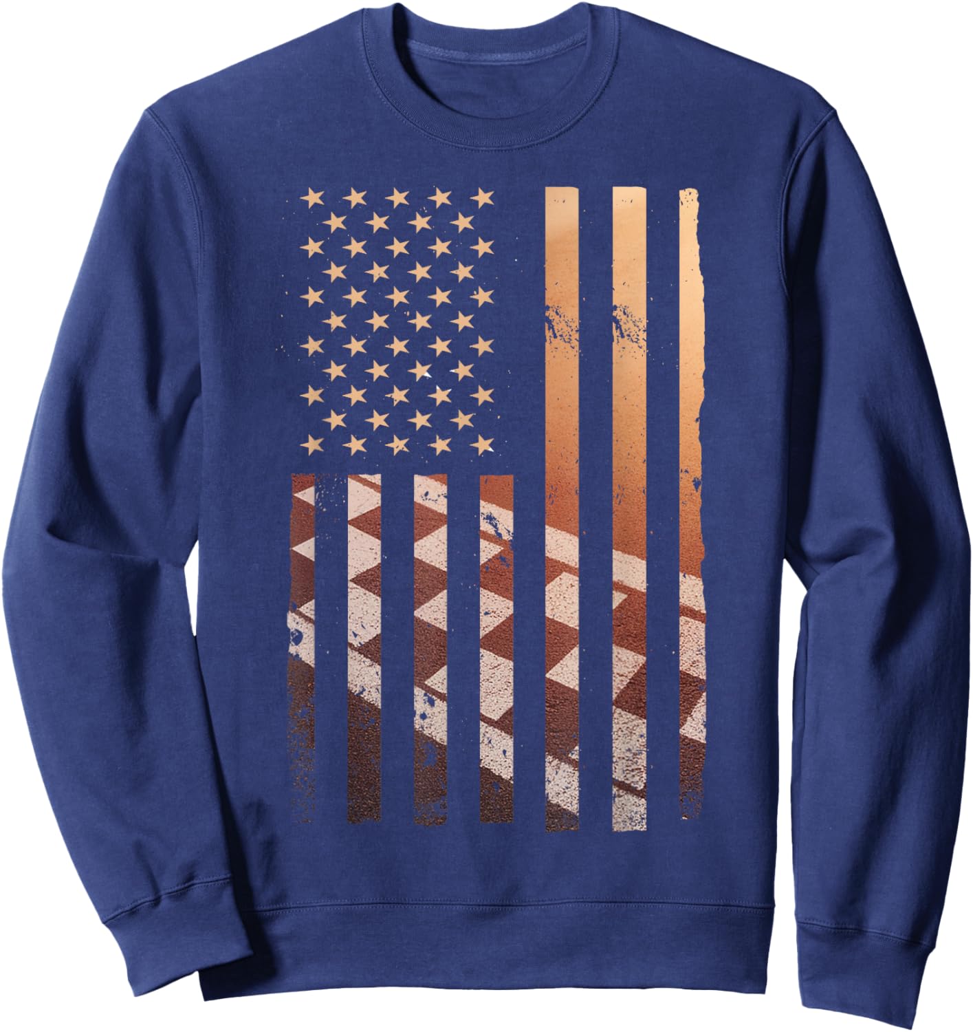 American Flag Racing Race Car USA Family Matching Pit Crew Sweatshirt - Sweatshirt | Navy