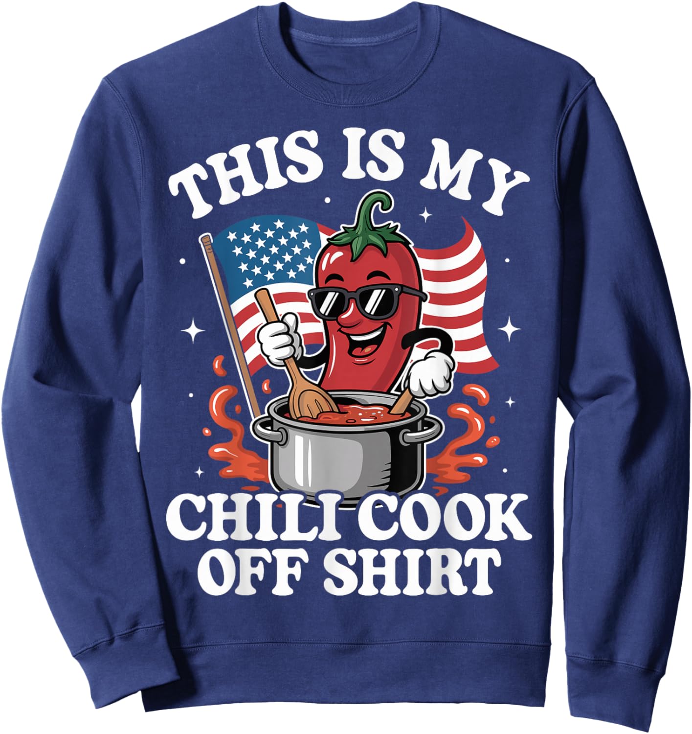 Chili Cook Off, This is My Chili Cook Off, Chili Contest Sweatshirt - Sweatshirt | Navy