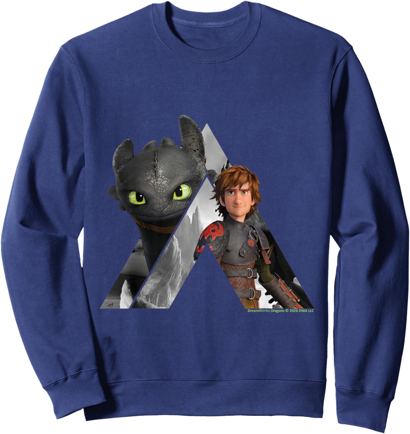 How to Train Your Dragon Toothless and Hiccup Viking Riders Sweatshirt - Sweatshirt | Navy