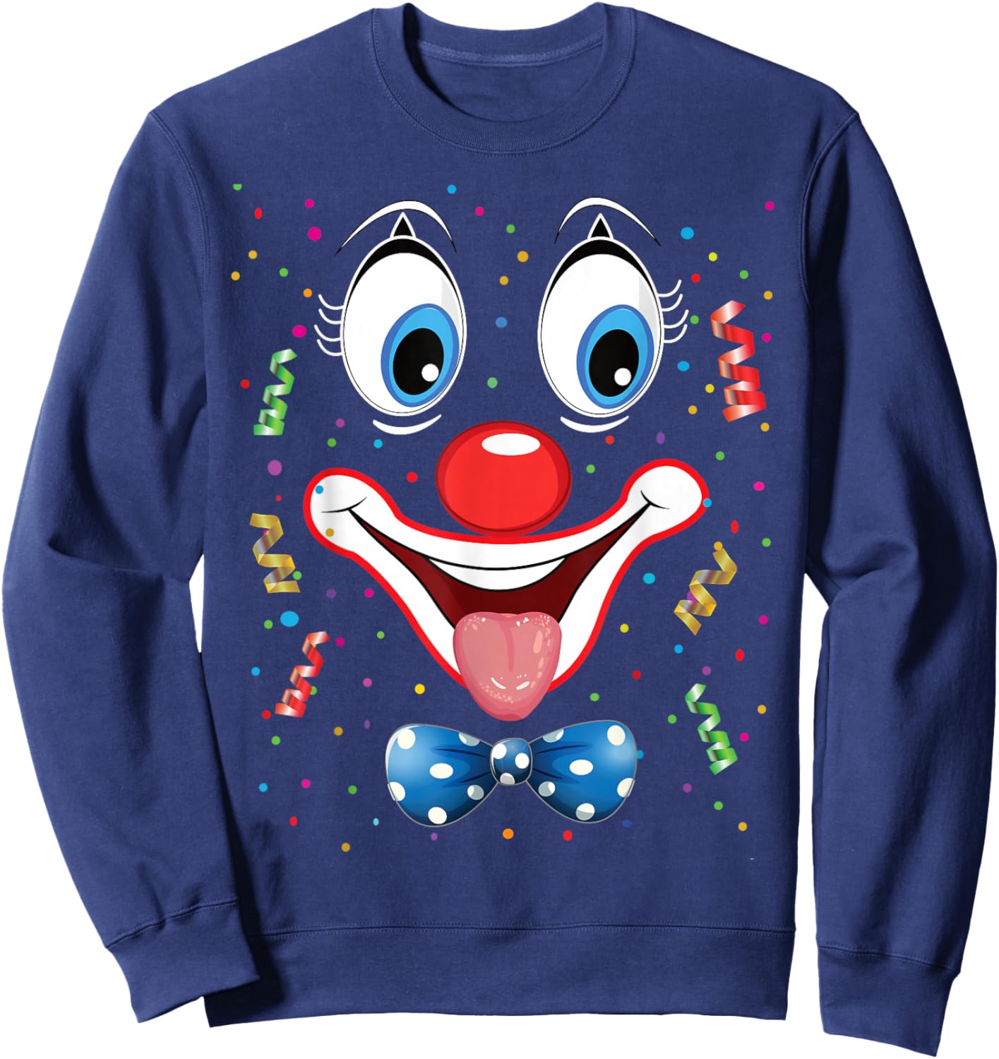 Clown Karneval Kostüm Clownskostüm Clowns Fasching Sweatshirt - Sweatshirt | Navy