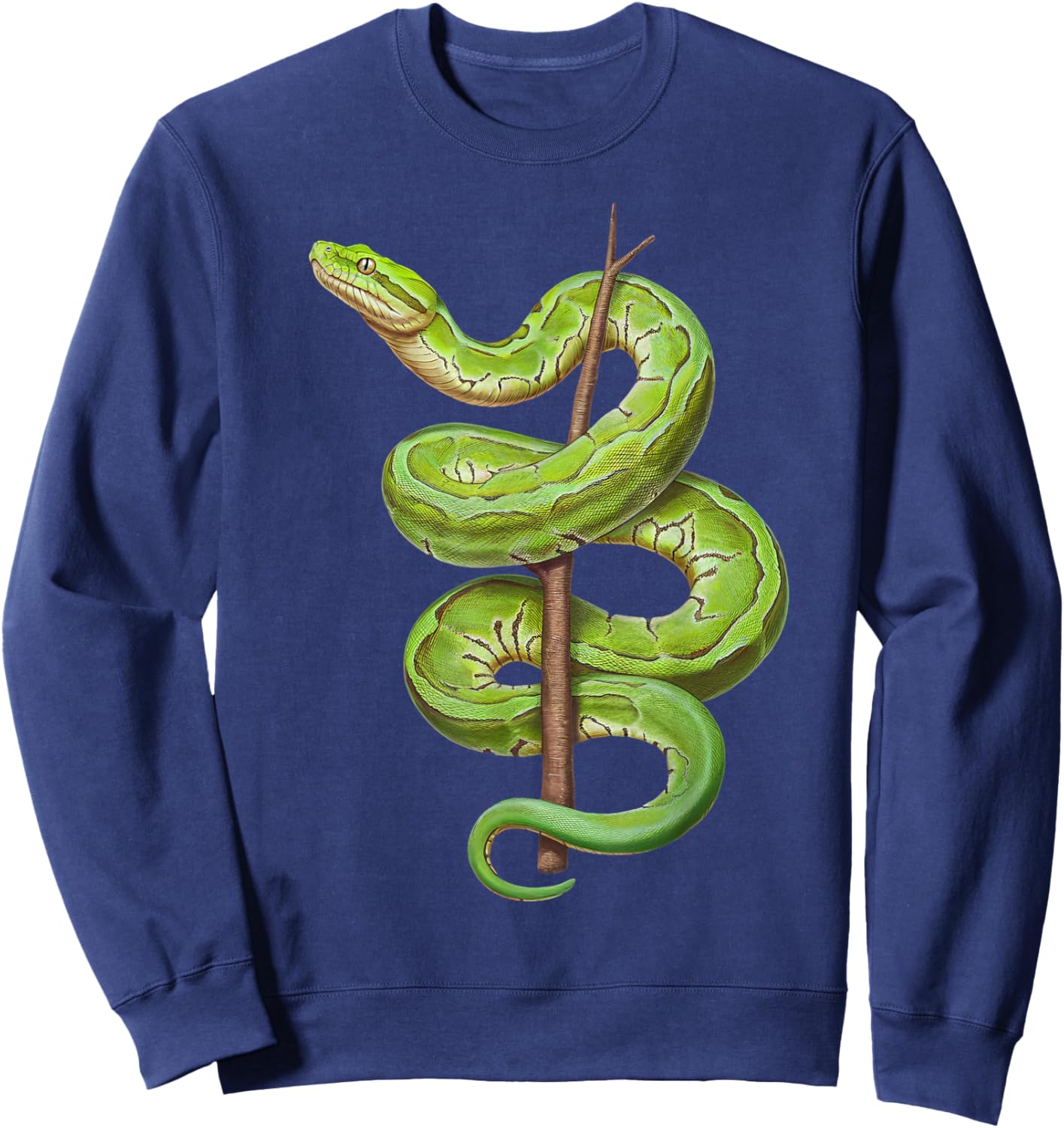 Green Tree Python Owner Reptiles for Snake Lover Sweatshirt - Sweatshirt | Navy