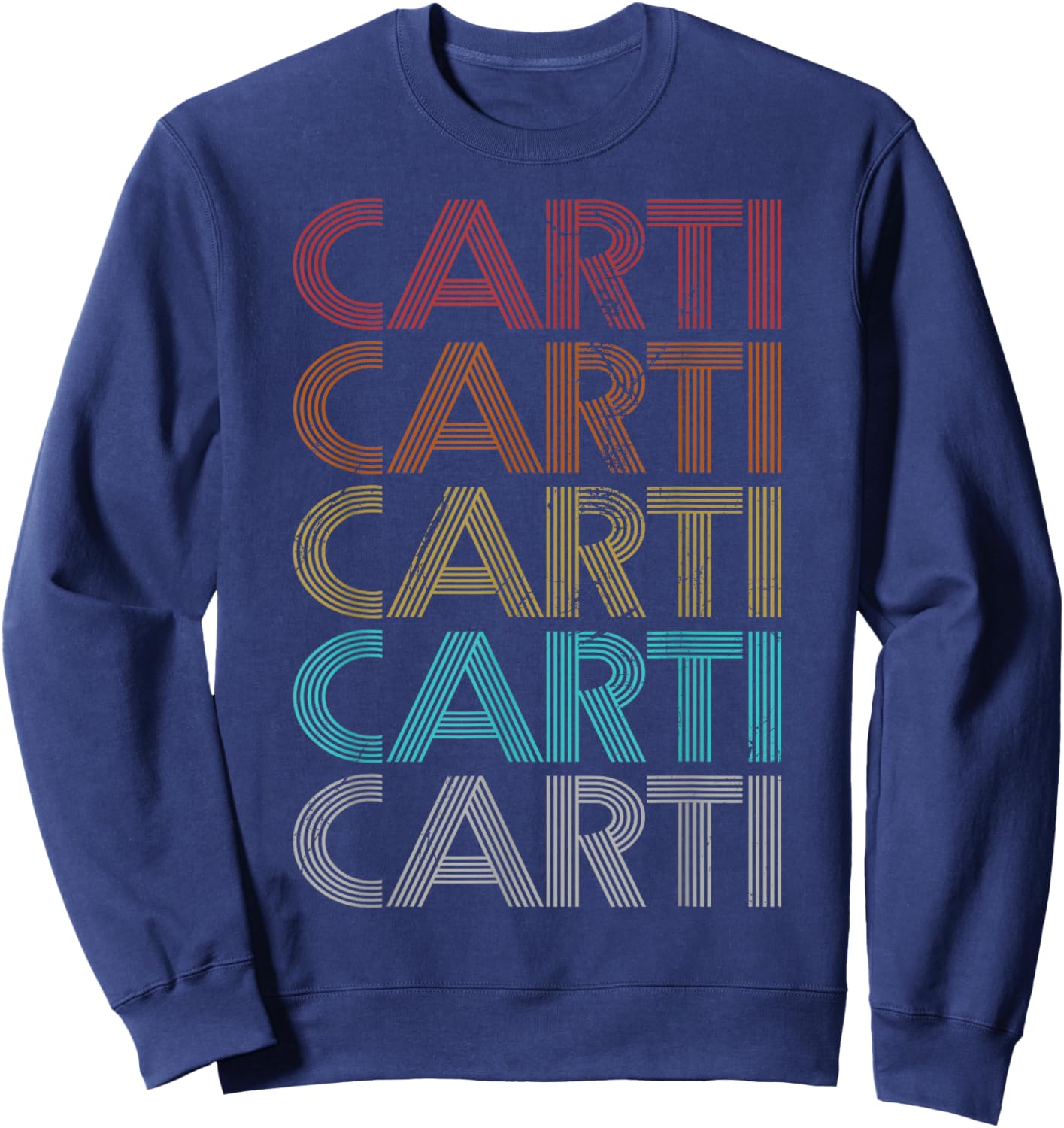 Retro Vintage Carti Sweatshirt - Sweatshirt | Navy