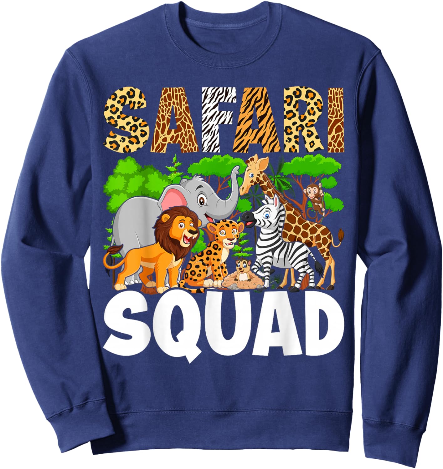 Safari Lovers Zoo Safari Squad Sweatshirt - Sweatshirt | Navy