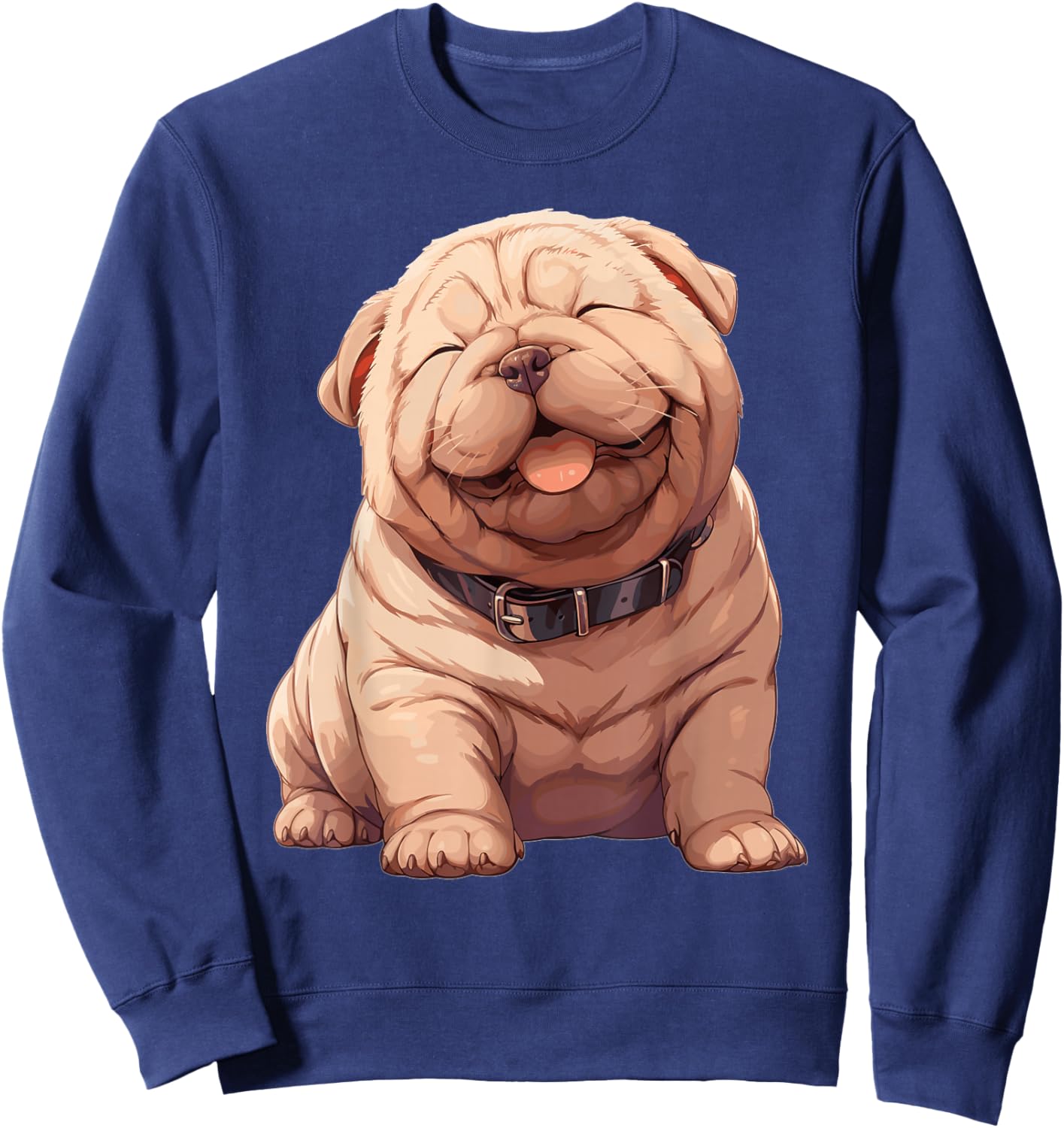 Shar Peis Dogs Dog Shar Pei Sweatshirt - Sweatshirt | Navy