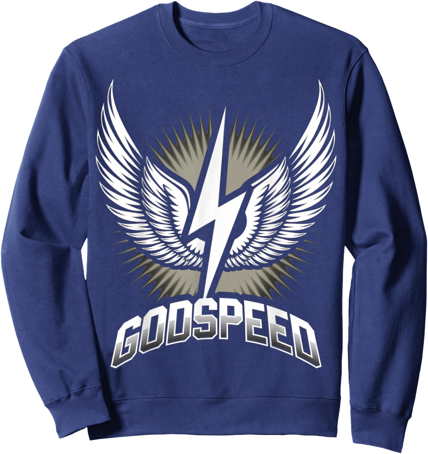 Godspeed Lightning Wings Emblem Sweatshirt - Sweatshirt | Navy