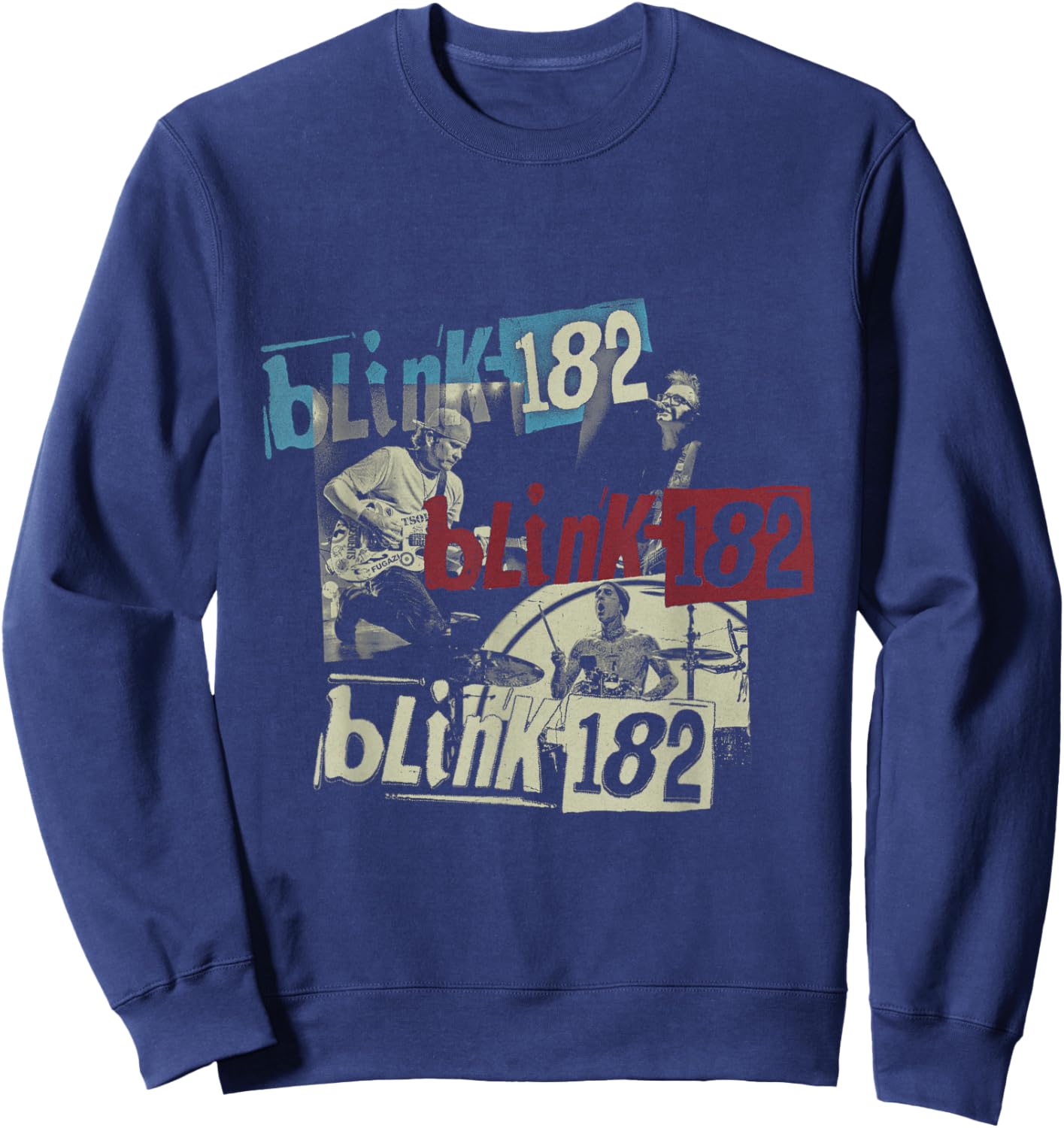 Official Blink 182 Photo , black, S Sweatshirt - Sweatshirt | Navy