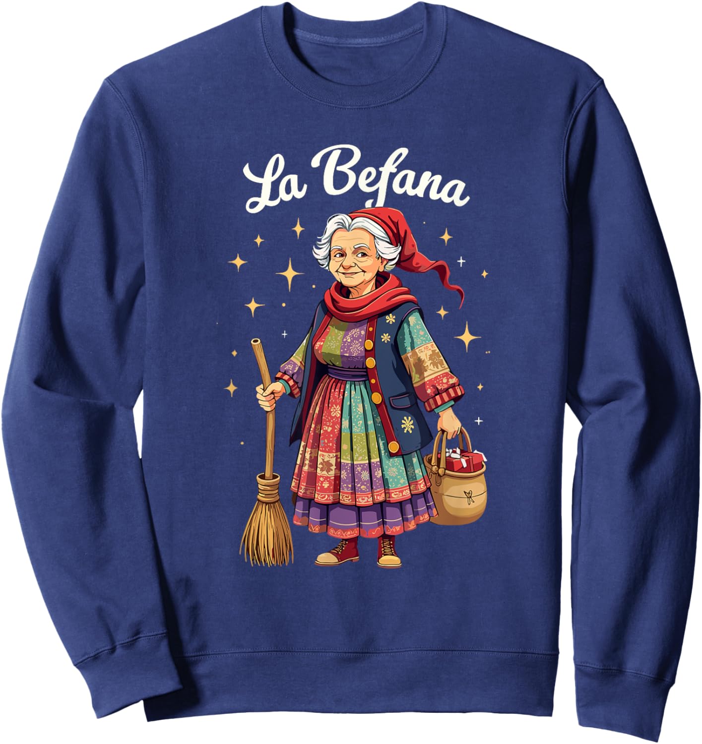 La Befana Christmas Witch Italian Xmas Sweatshirt - Sweatshirt | Navy
