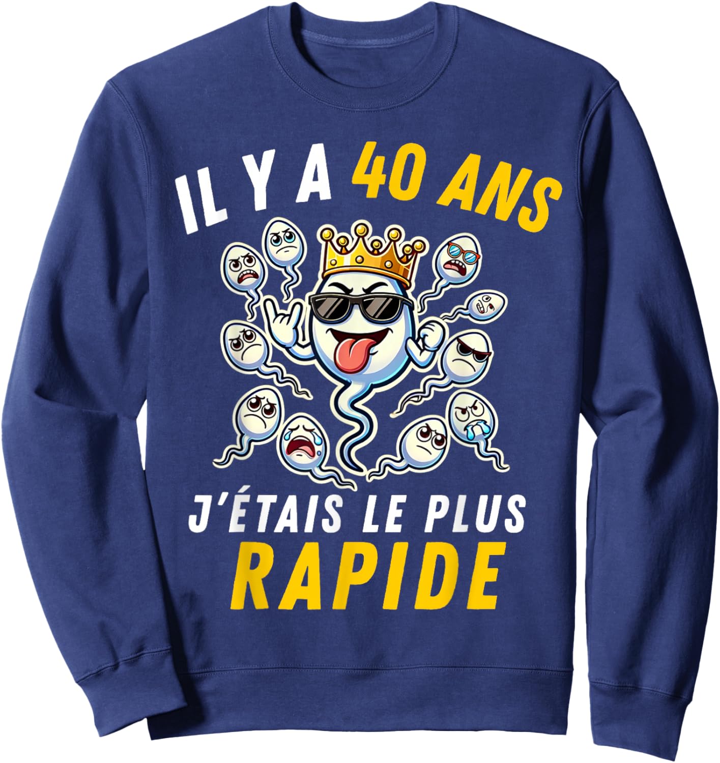 Gift Humour 40th Anniv 1986 Birthday 40 Years Man Sweatshirt - Sweatshirt | Navy