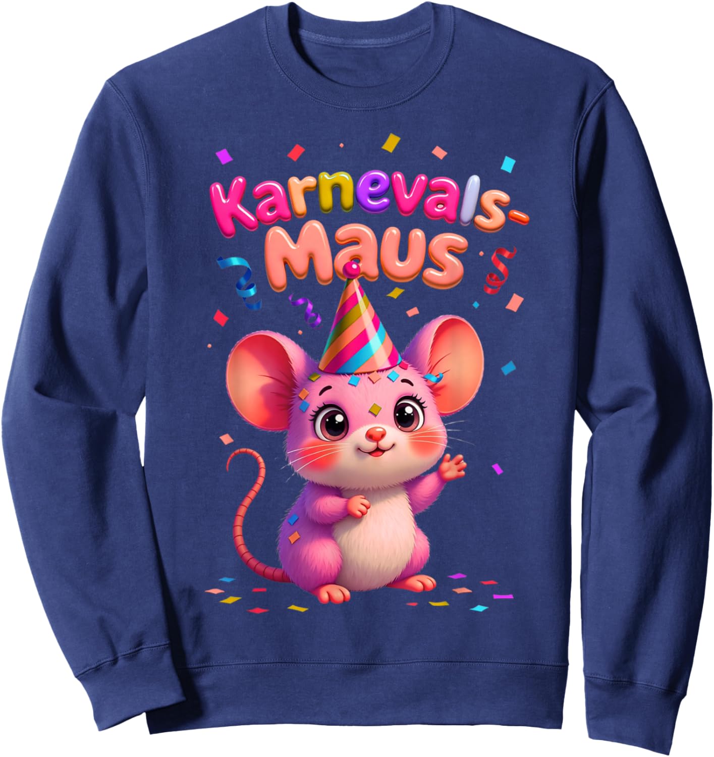 Carnival Mouse Cute Fancy Dress Motif and Children Sweatshirt - Sweatshirt | Navy