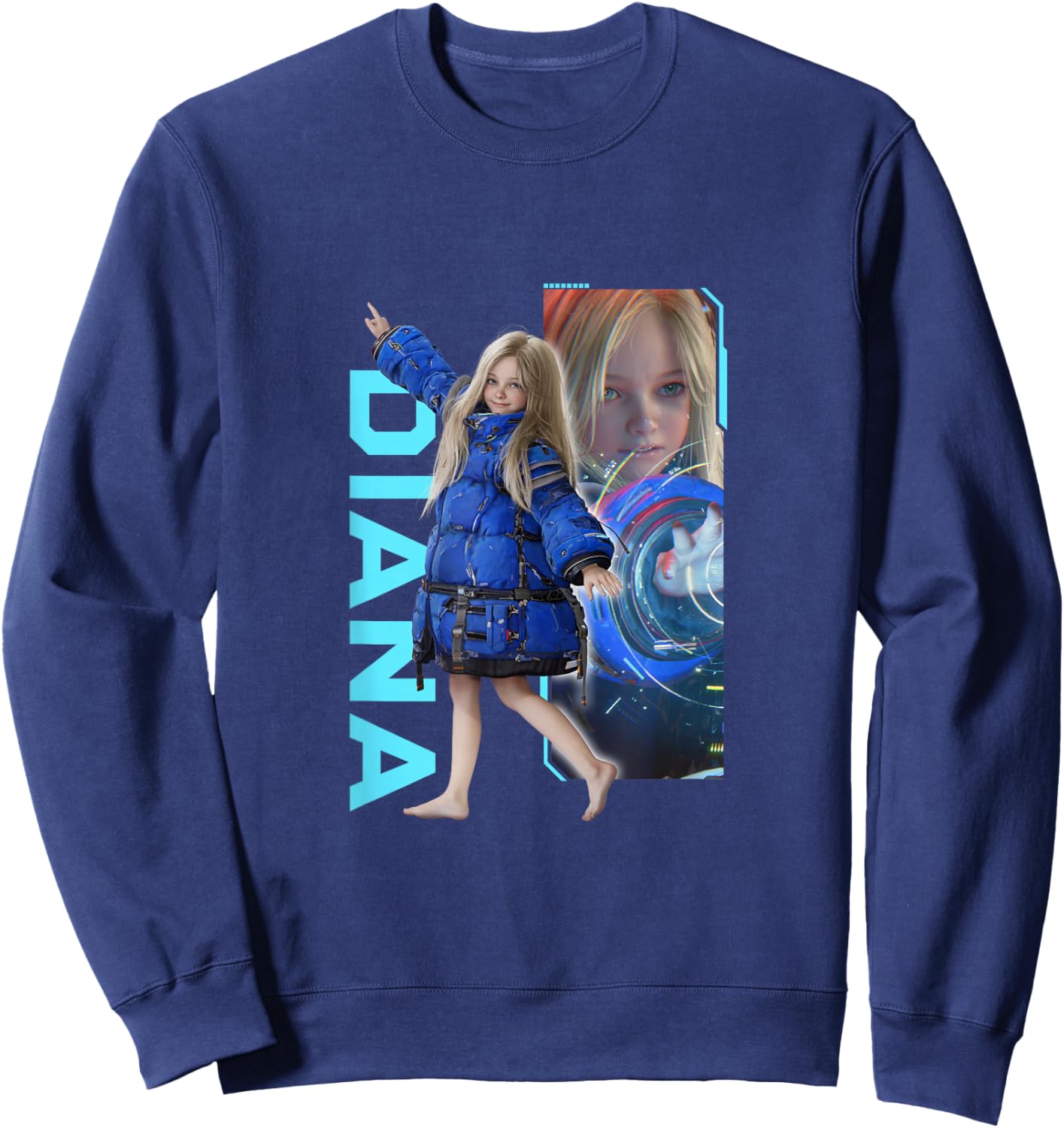 PRAGMATA Diana -FP Sweatshirt - Sweatshirt | Navy