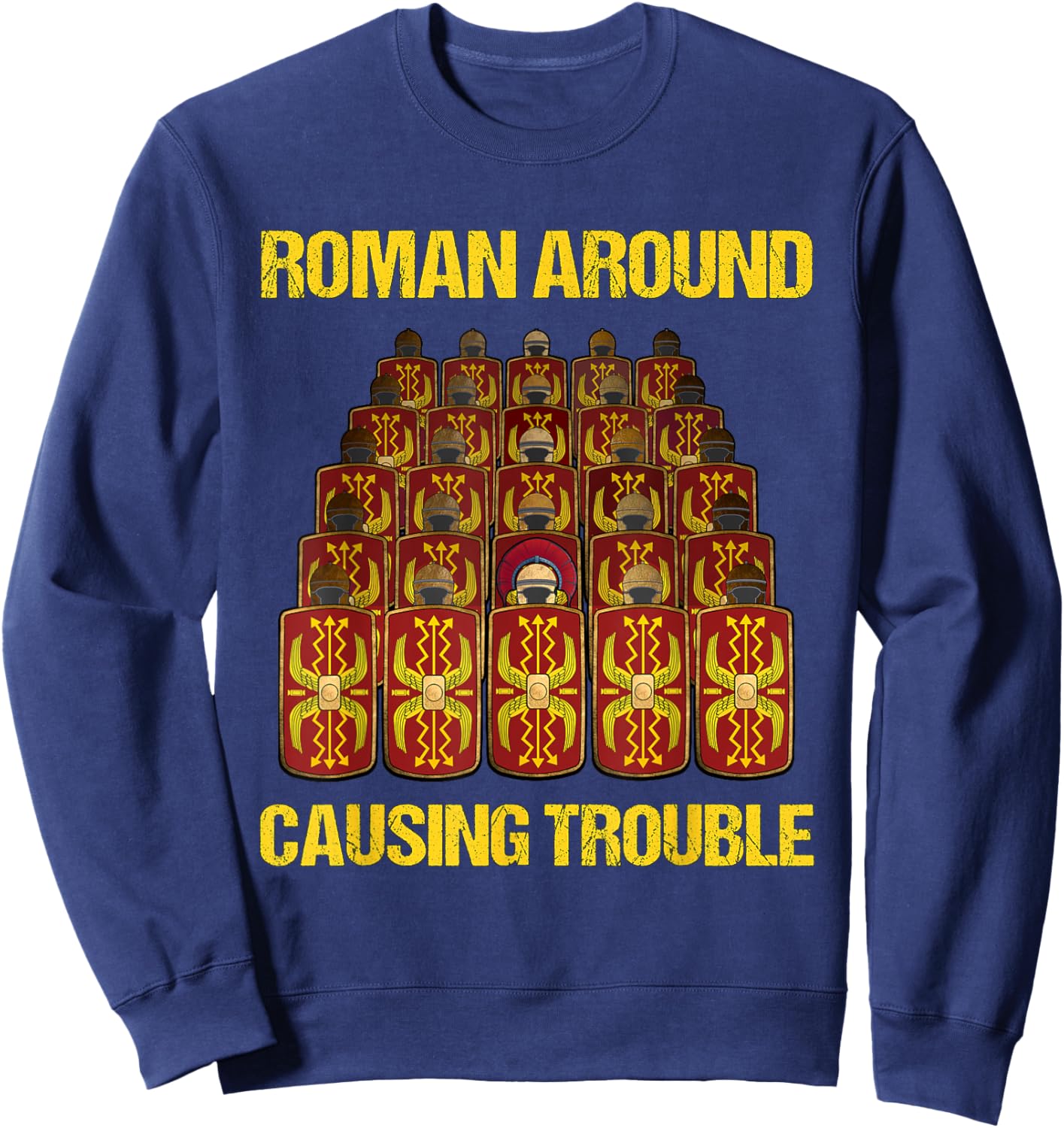 Roman Legions Funny Roman Empire Sweatshirt - Sweatshirt | Navy