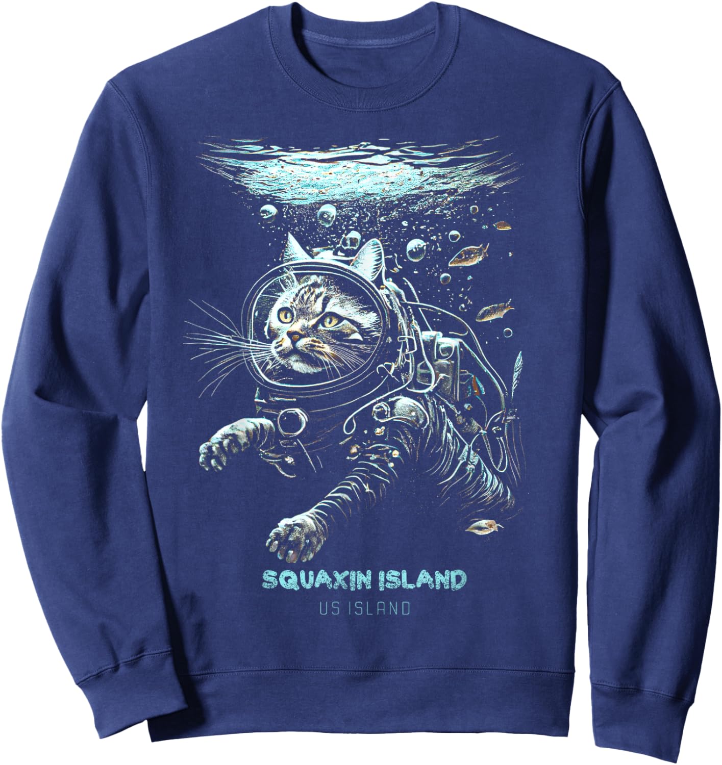 Squaxin Island US Island Sweatshirt - Sweatshirt | Navy