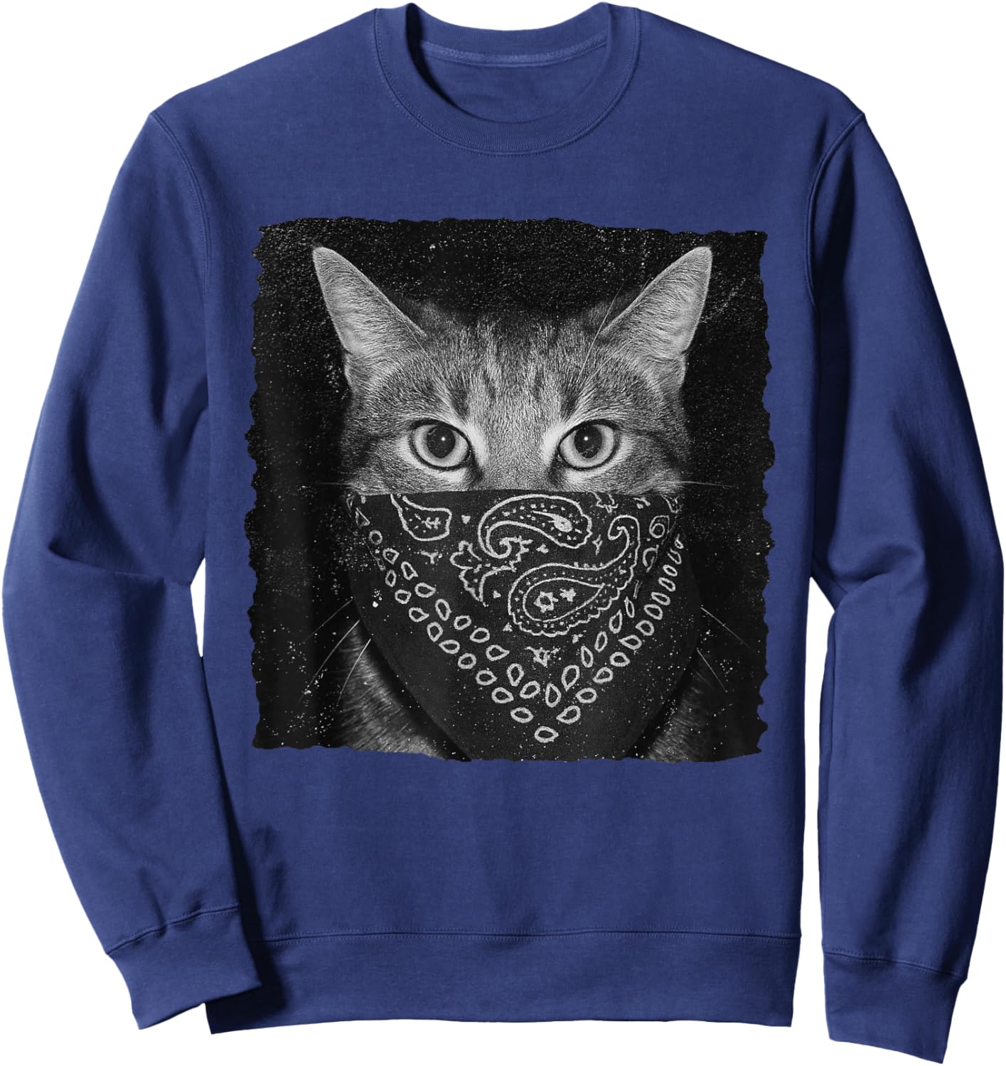 Banada Mask Cat Meme Cat Lover Cat Person Cat Mom Cat Dad Sweatshirt - Sweatshirt | Navy