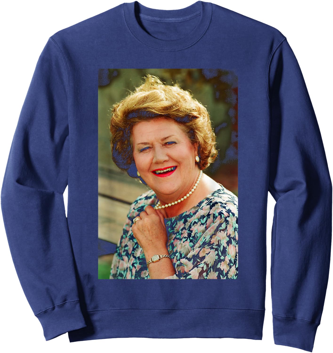 Keeping Up Appearances Patricia Routledge Hyacinth Bucket Sweatshirt - Sweatshirt | Navy