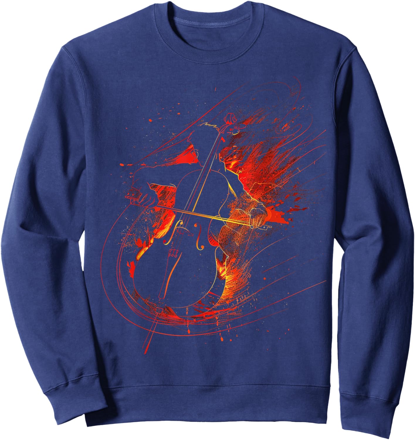 Cello Silhouette Sweatshirt - Sweatshirt | Navy