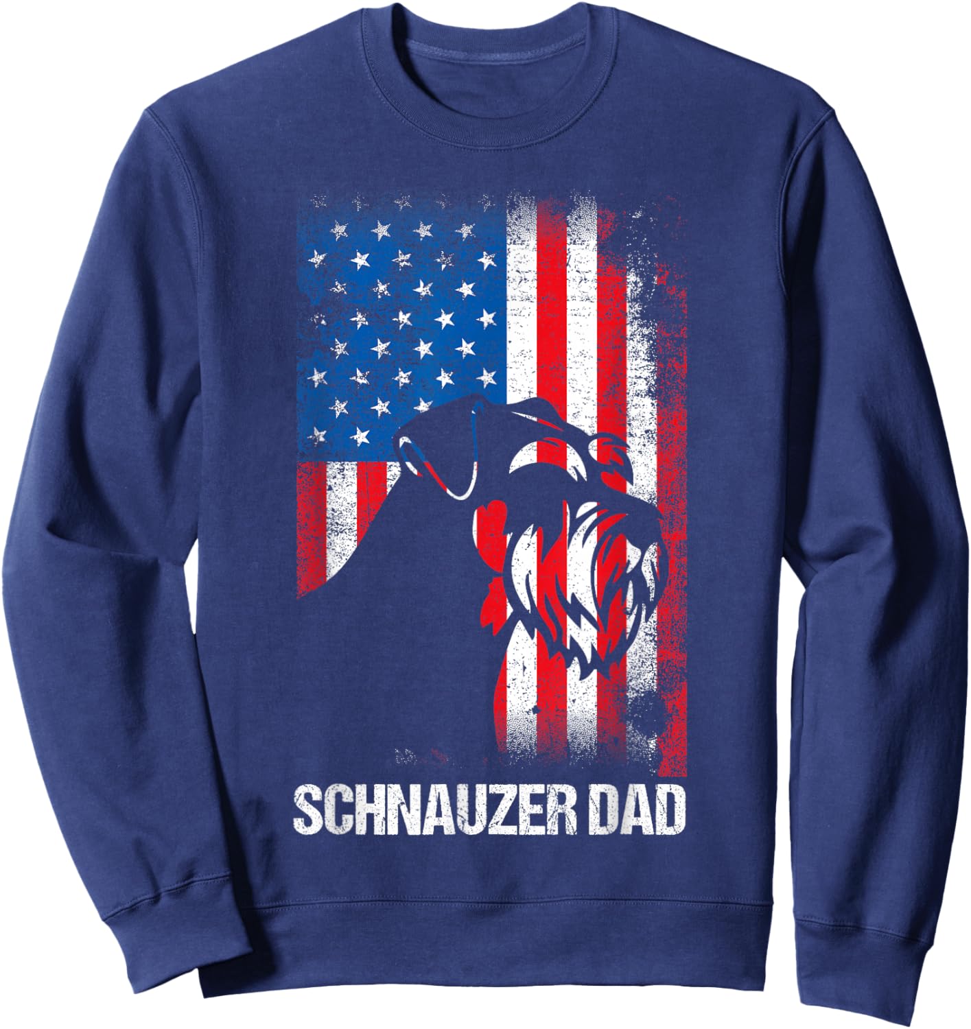Schnauzer Dad Sweatshirt - Sweatshirt | Navy