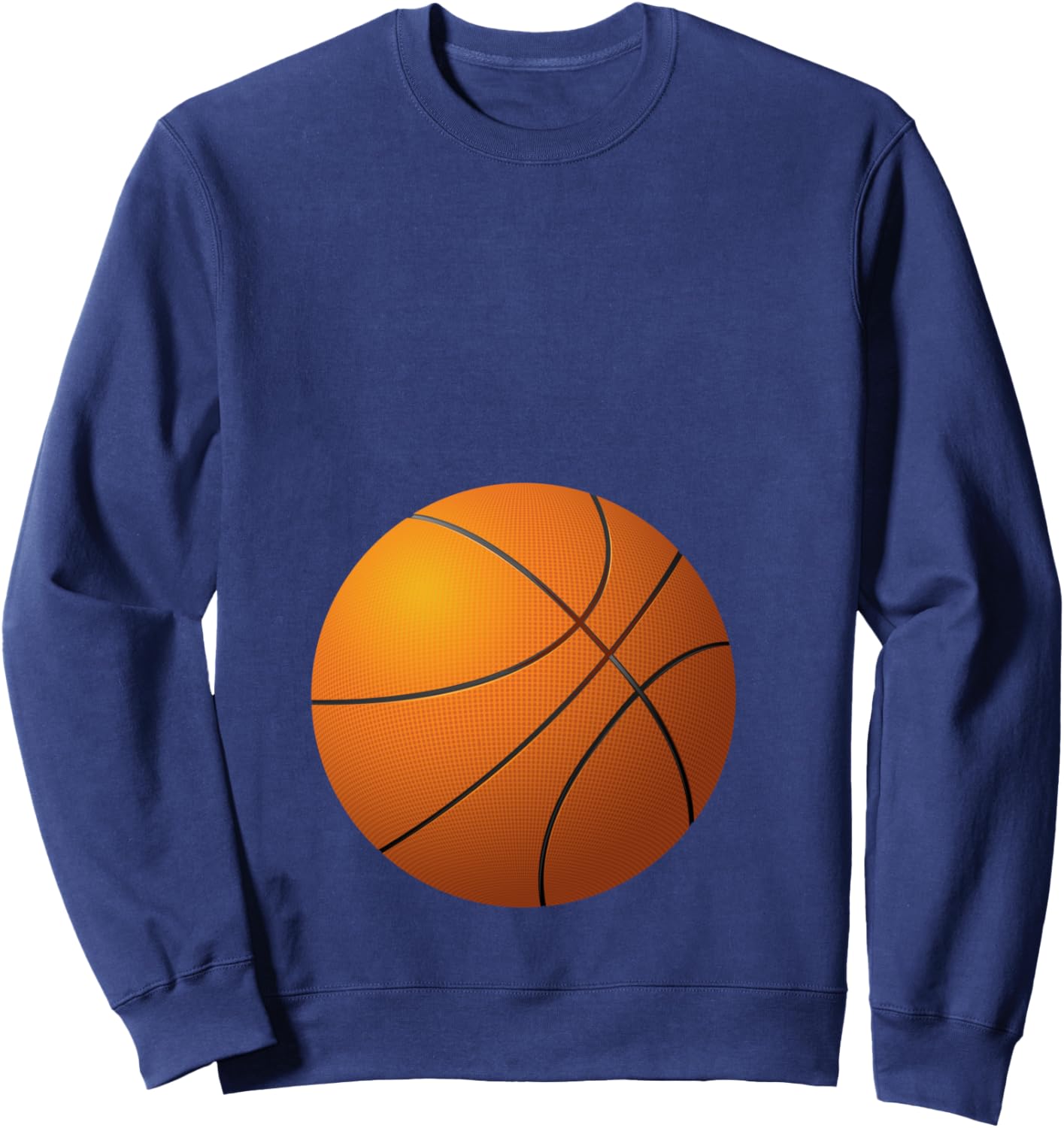 Funny Basketball Player Belly Pregnant Mama Sweatshirt - Sweatshirt | Navy