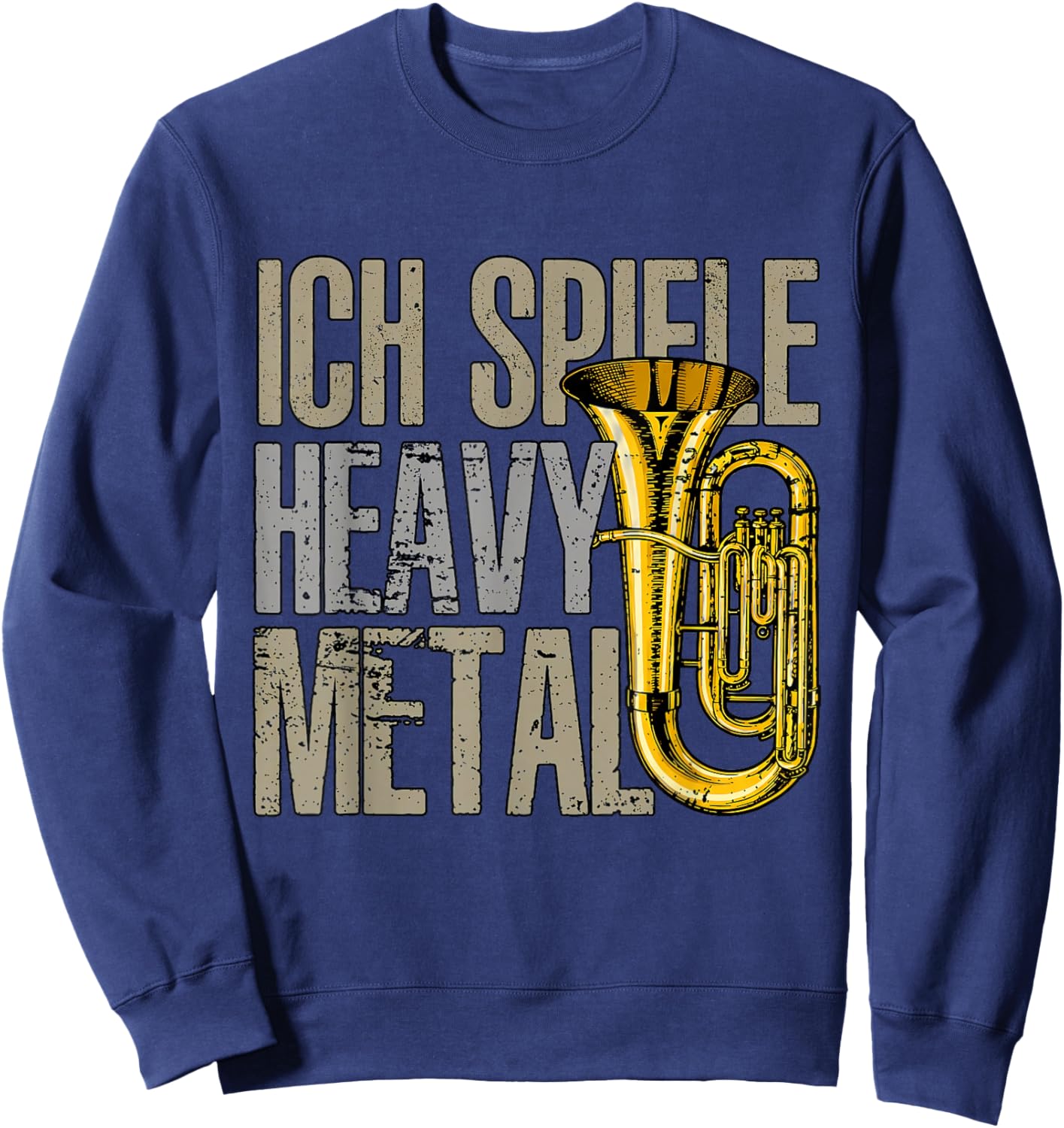 Ich Spiele Heavy Metal Jungen Herren Tubist - Lustiges Tuba Sweatshirt - Sweatshirt | Navy