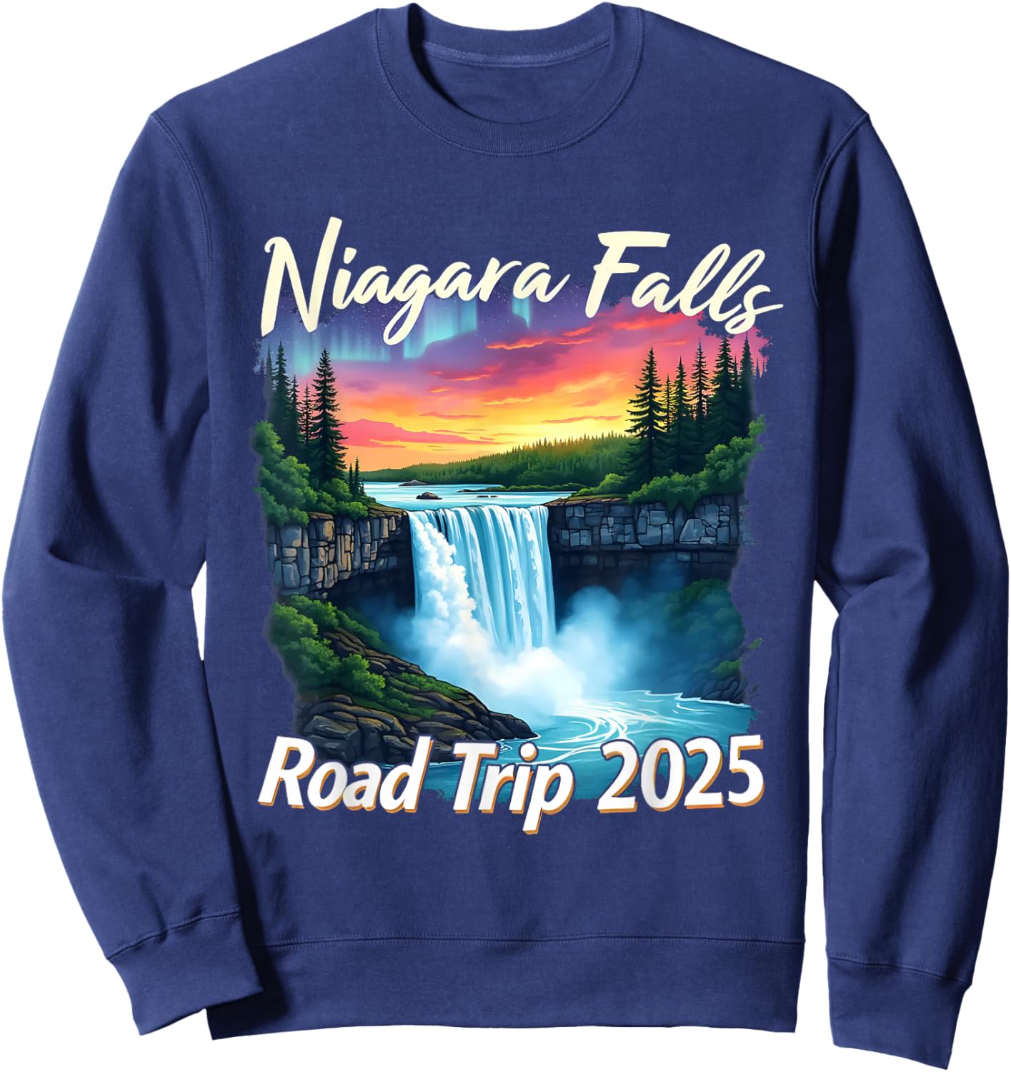 Niagara Falls Road Trip Family Vacation Trip Men Woman Sweatshirt - Sweatshirt | Navy