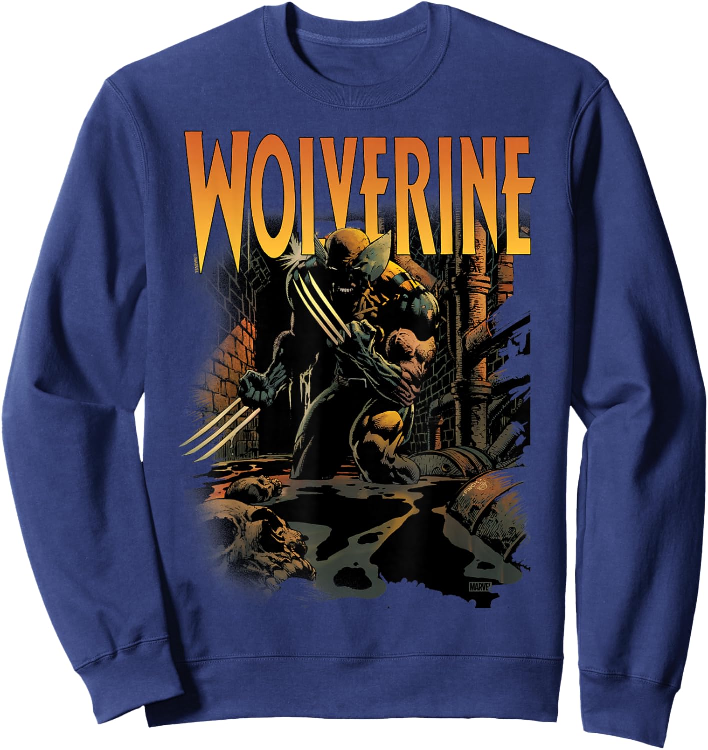 Wolverine - Comic Cover Sweatshirt - Sweatshirt | Navy