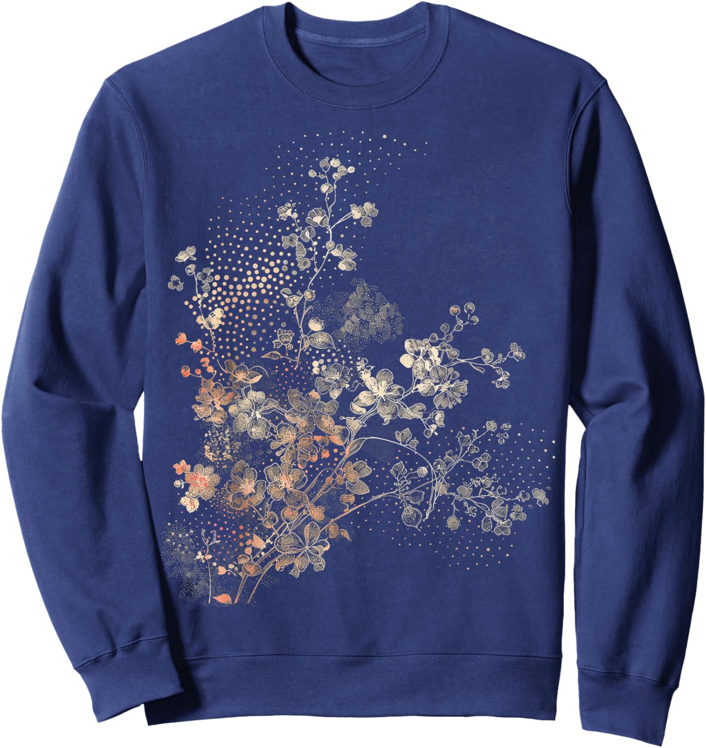 Floral Botanical Sweatshirt - Sweatshirt | Navy