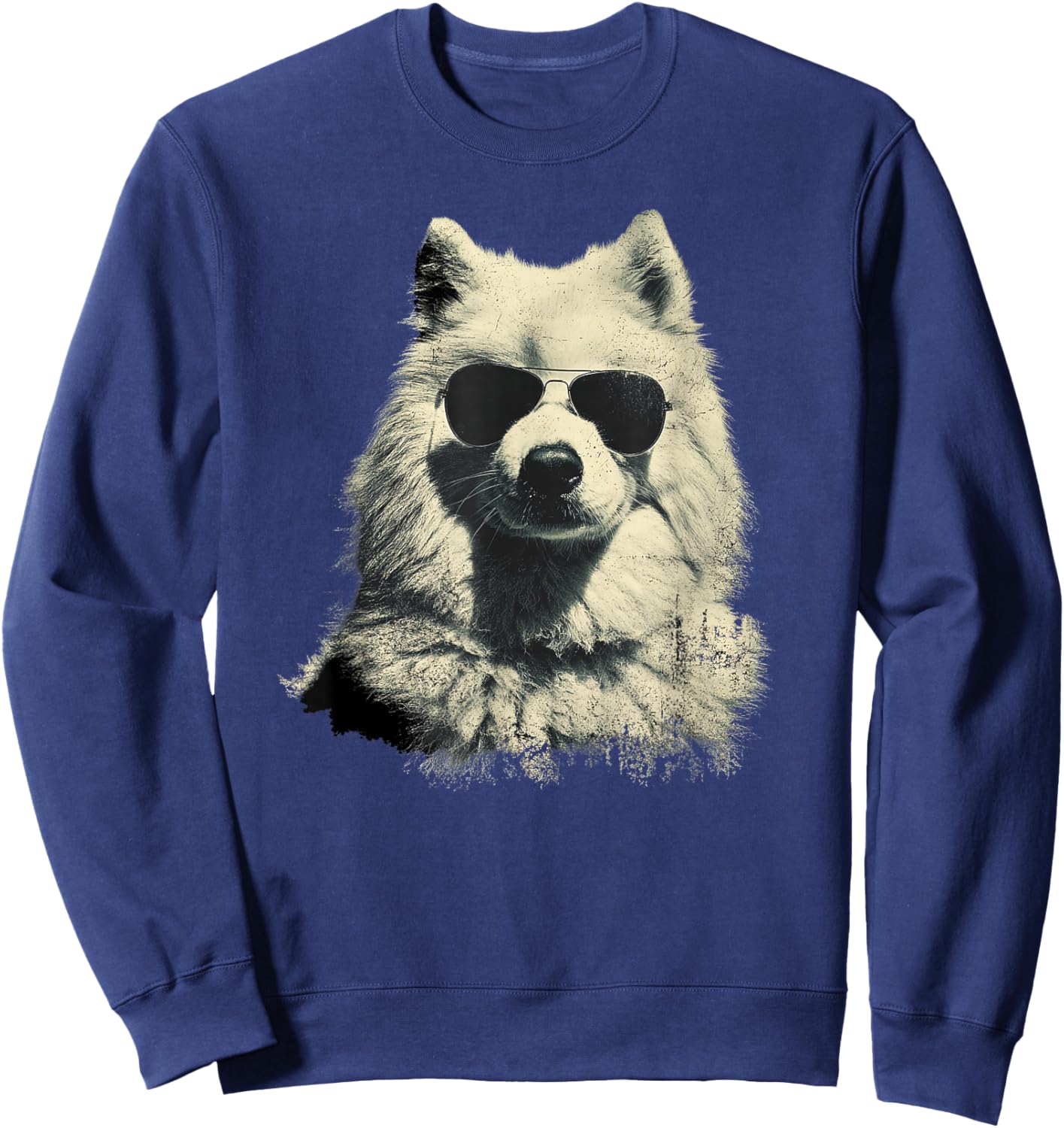 Vintage Samoyède Dad Fête des pères pour Les Hommes Amoureux drôle Sweatshirt - Sweatshirt | Navy