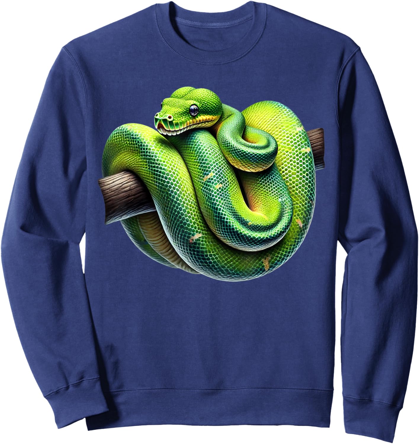 Green Tree Python Owner Reptiles for Snake Lover Sweatshirt - Sweatshirt | Navy